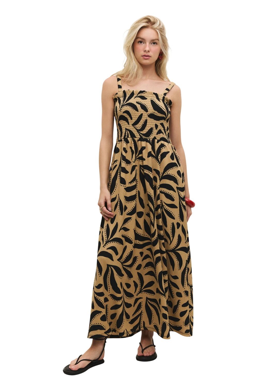 No Matter What Maxikleid Trägerloses Maxikleid mit Muster
