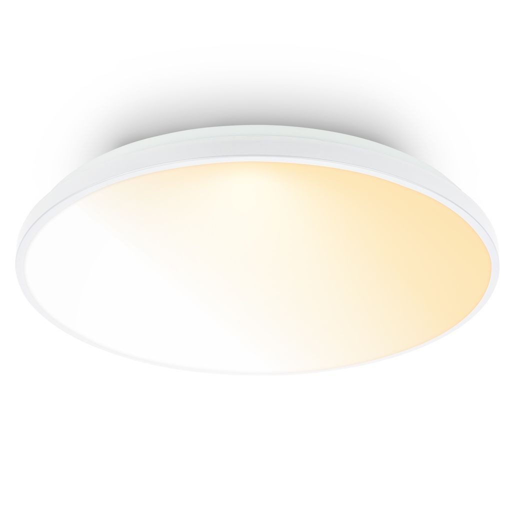 Briloner Leuchten LED Deckenleuchte LED Deckenlampe Fernbedienung Dimmbar CCT Dekorblende, LED fest integriert, CCT Farbtemperatursteuerung - Warmweiß / Neutralweiß / Kaltweiß, 48x6,5 cm, Wohnzimmer, Schlafzimmer, Flur, Küche