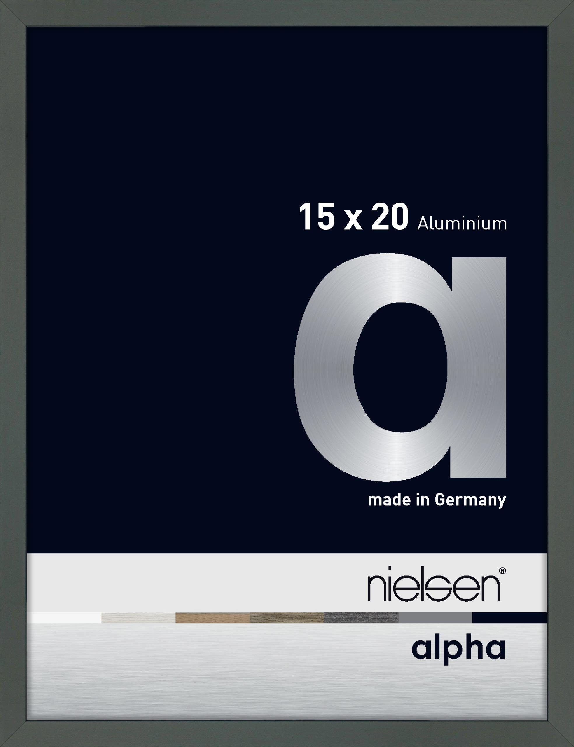 nielsen Bilderrahmen Alpha Platin 1617019 15x20cm