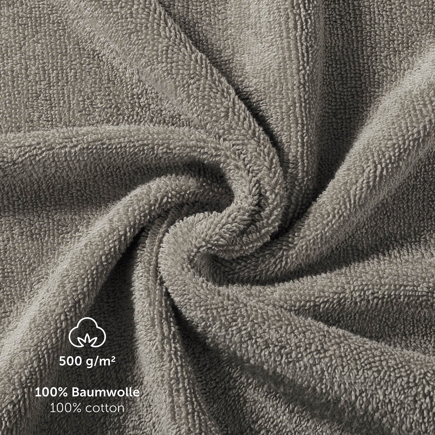 Blumtal Handtuch Set Blumtal 10 Teilig - Handtücher Set 100% Baumwolle, weich und saugstark, Frottee (10er Set, 10-St), 2 Bad 70x140, 4 Hand 50x100, 2 Gäste 30x – Bild 4 von 5