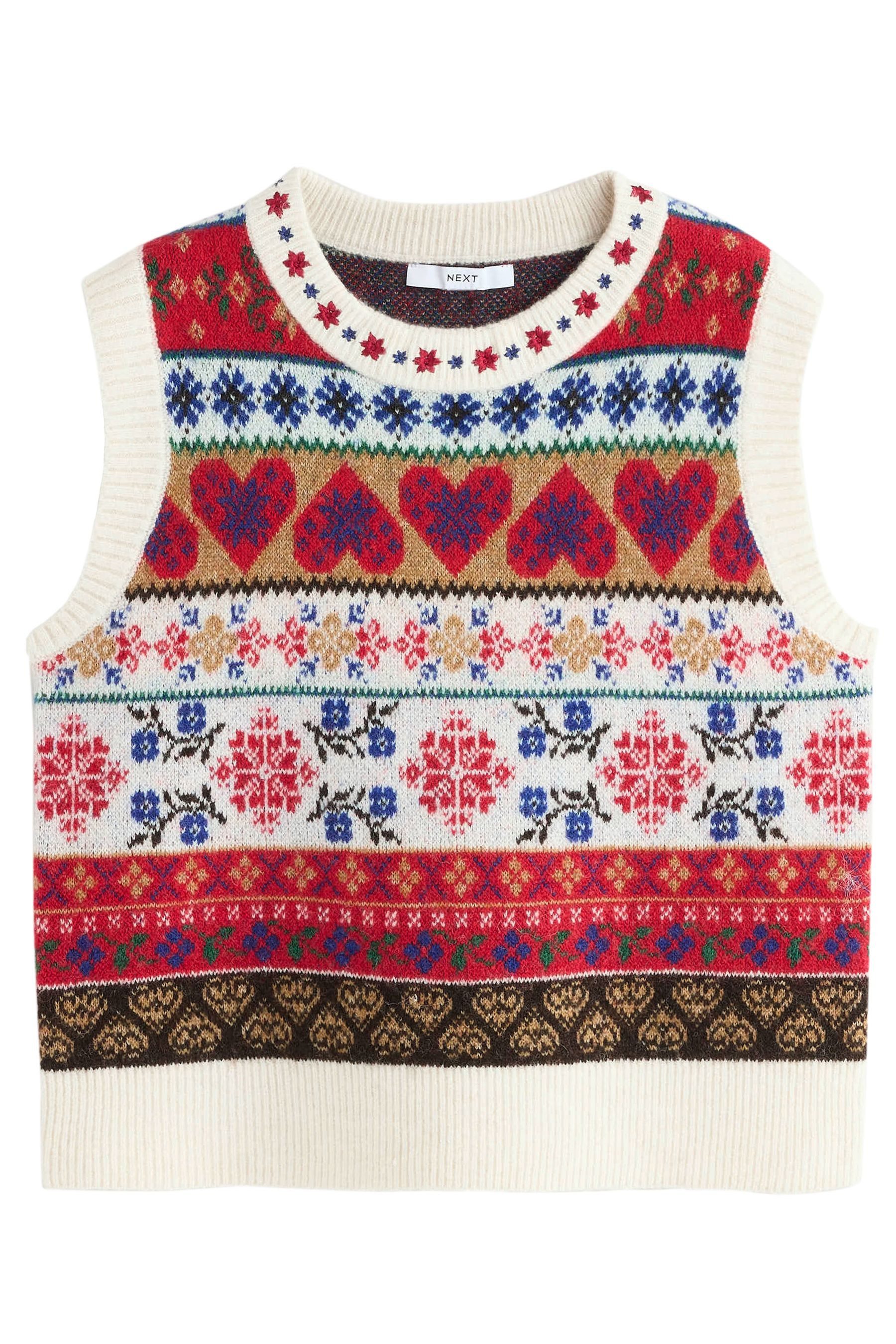 Next Pullunder Gemustertes Rundhals-Tanktop aus Strick (1-tlg) günstig online kaufen