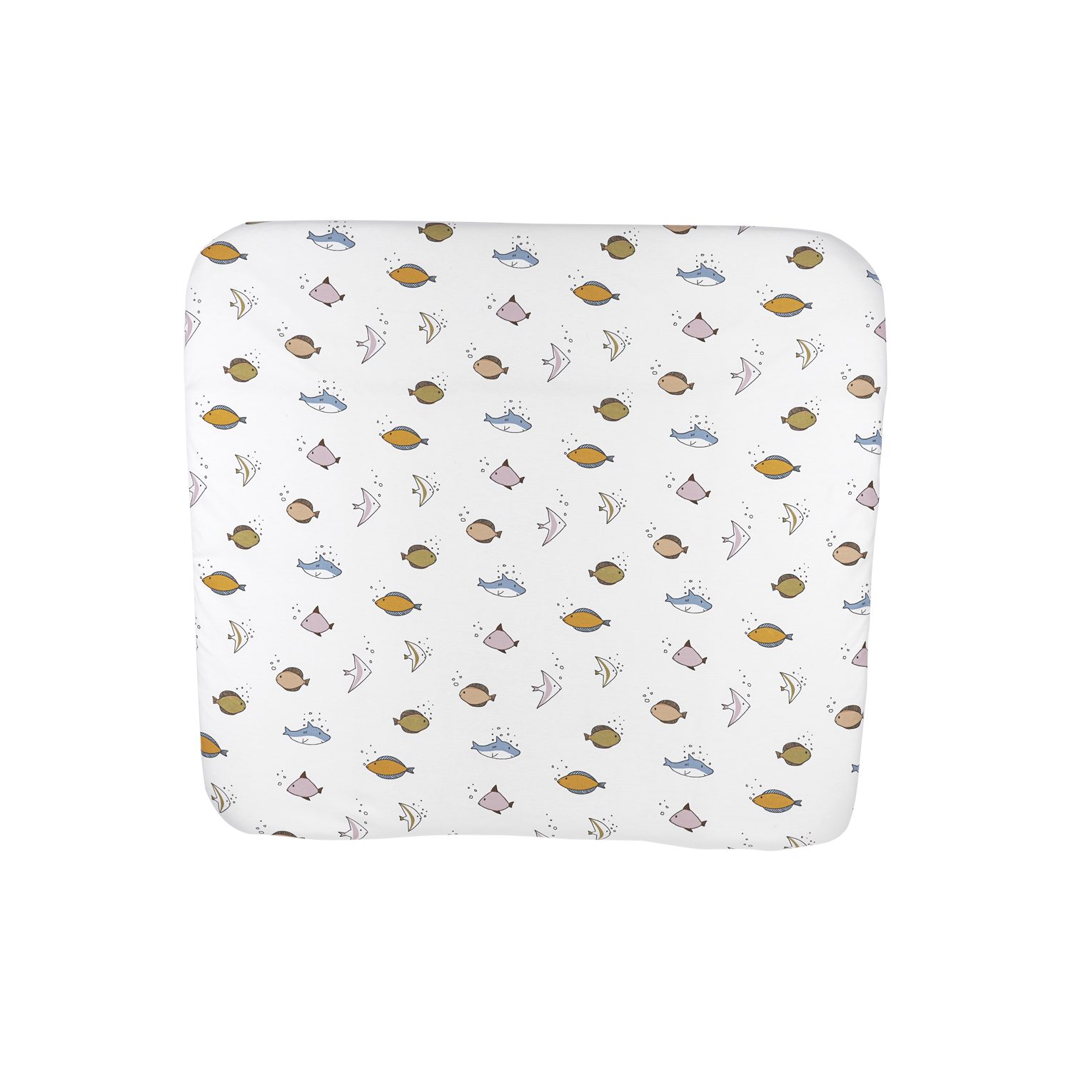 Meyco Baby Wickelauflagenbezug Sea Multicolour (100% Baumwolle, 1-tlg), 85x75cm