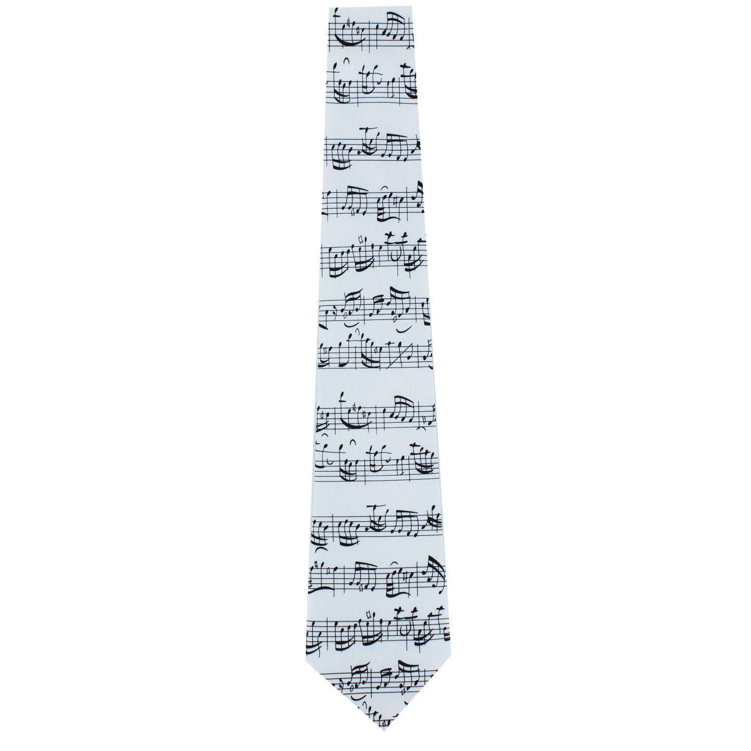 mugesh Krawatte Klassik für Musiker Krawatte weiß