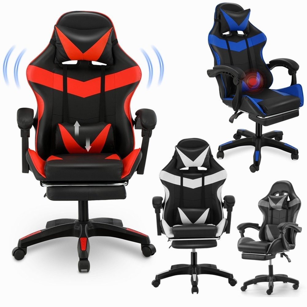 oyajia Gaming-Stuhl Ergonomischer Gaming Sessel mit Massagefunktion Schreib günstig online kaufen
