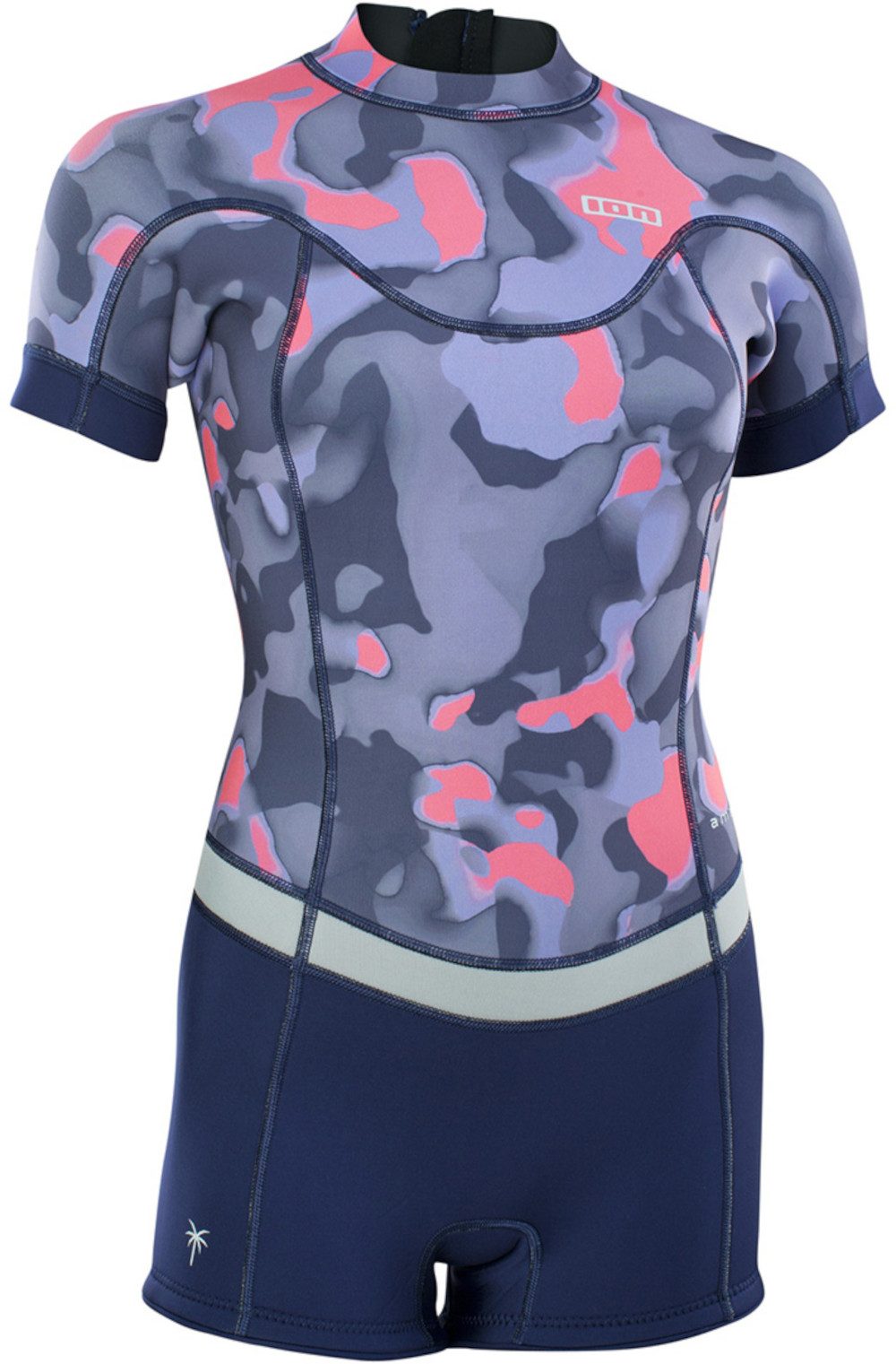 ION Neoprenanzug ION AMAZE 2.5 BACK ZIP SS Shorty 2023 capsule pink