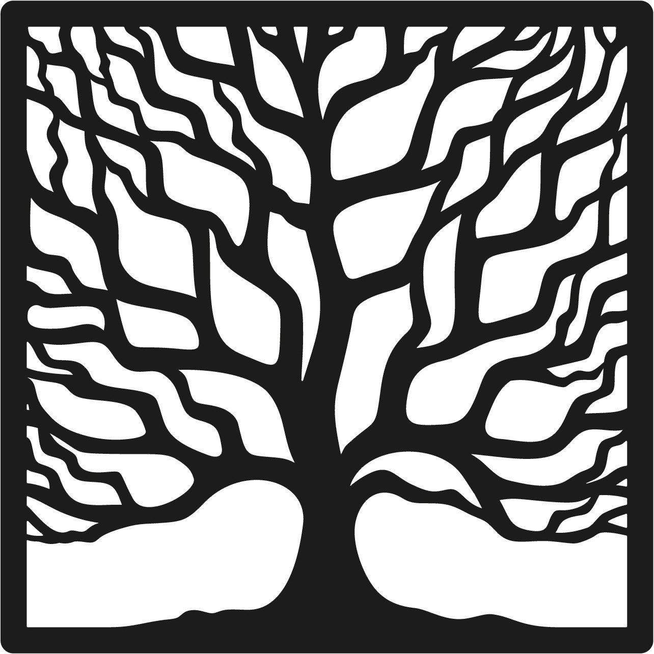 OTTO home Wandbild Lebensbaum durchsichtig mit Lochbohrung für leichte Anbringung, Baum, Baumbilder, Wald (1 St), Lebensbaum, Schwebeeffekt dank der Transparenz