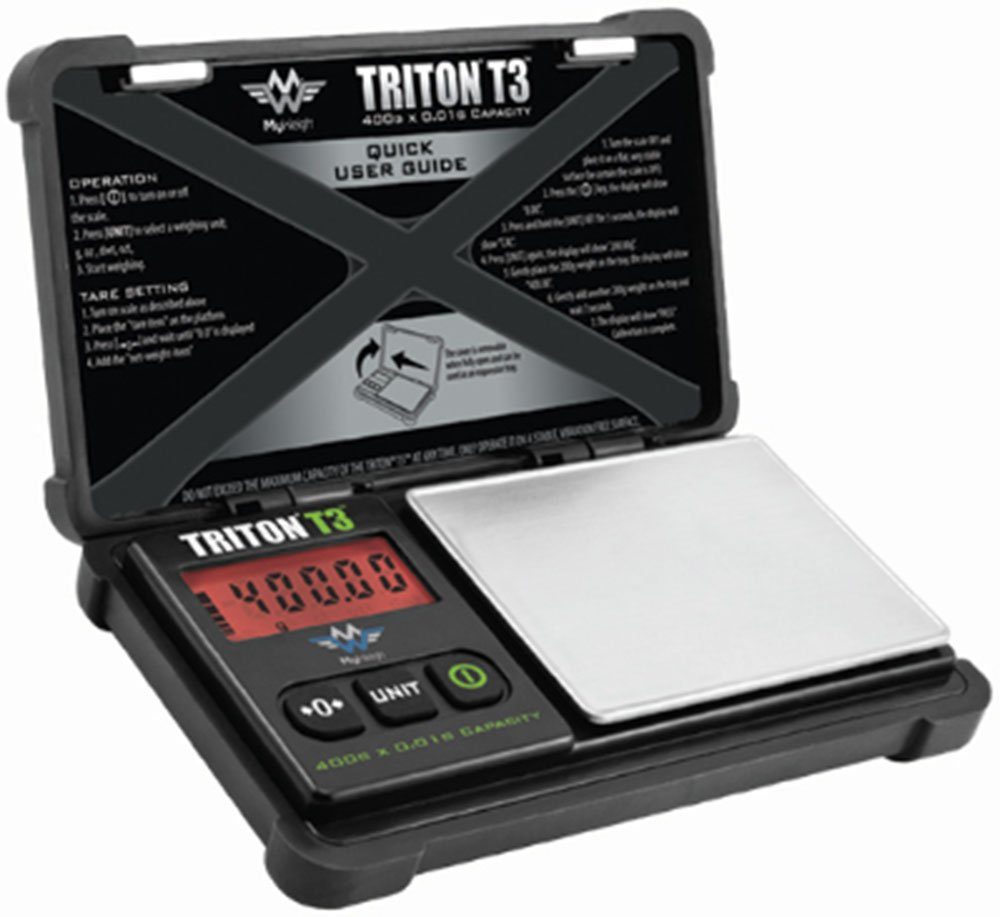 MyWeigh Feinwaage Triton T3-400 Taschenwaage 400 x 0,01g Küchenwaage