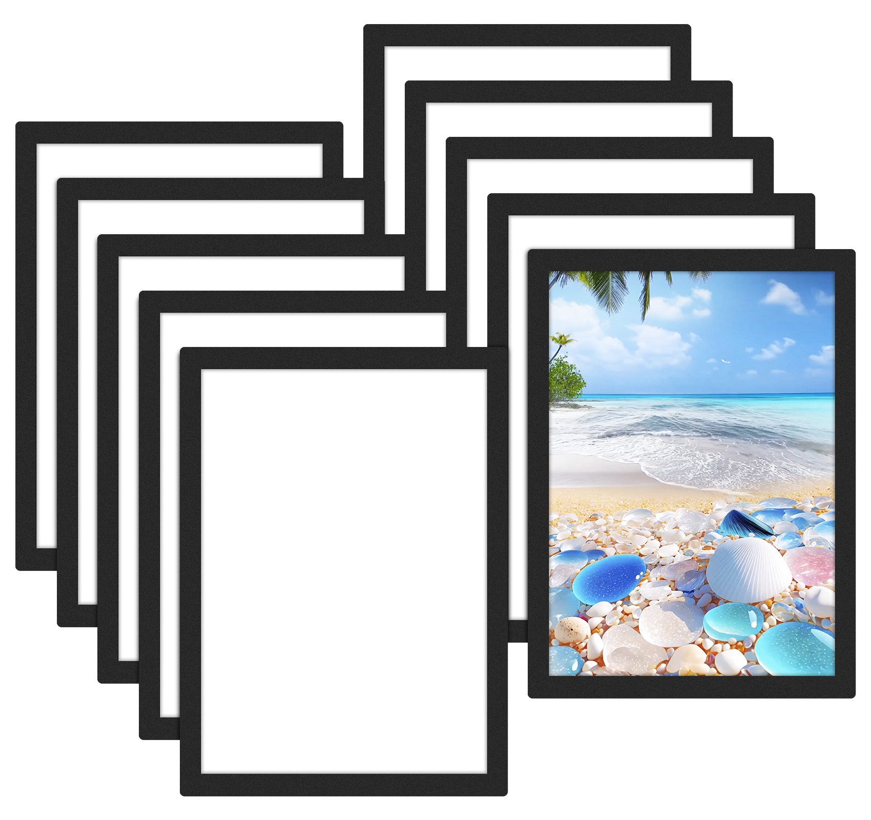 ElitVita Bilderrahmen 10 Stück Selbstklebender Magnet günstig online kaufen