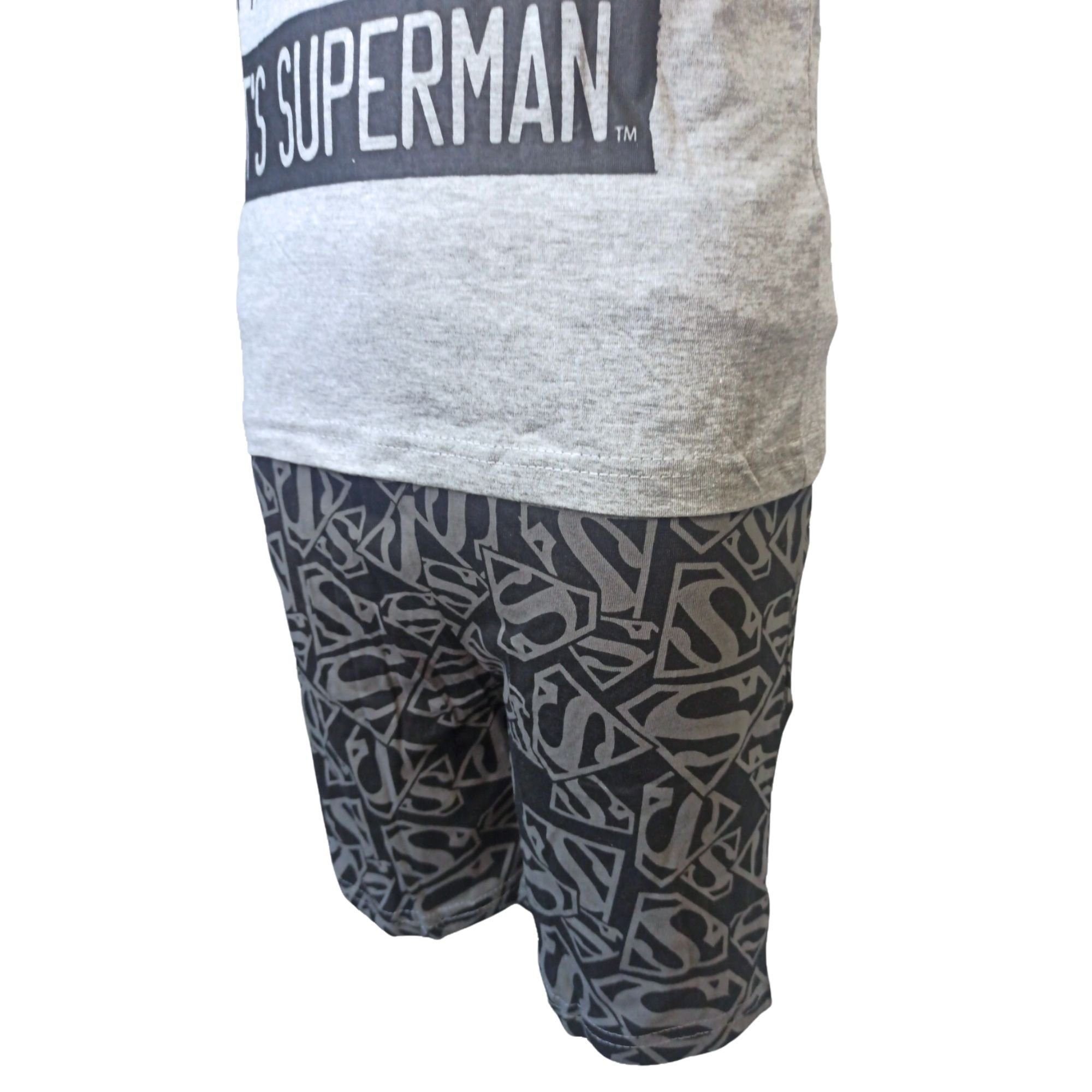 Set cm Kinder Schlafanzug Superman Shorty Gr. tlg) Jungen (2 kurz 134-164 Pyjama
