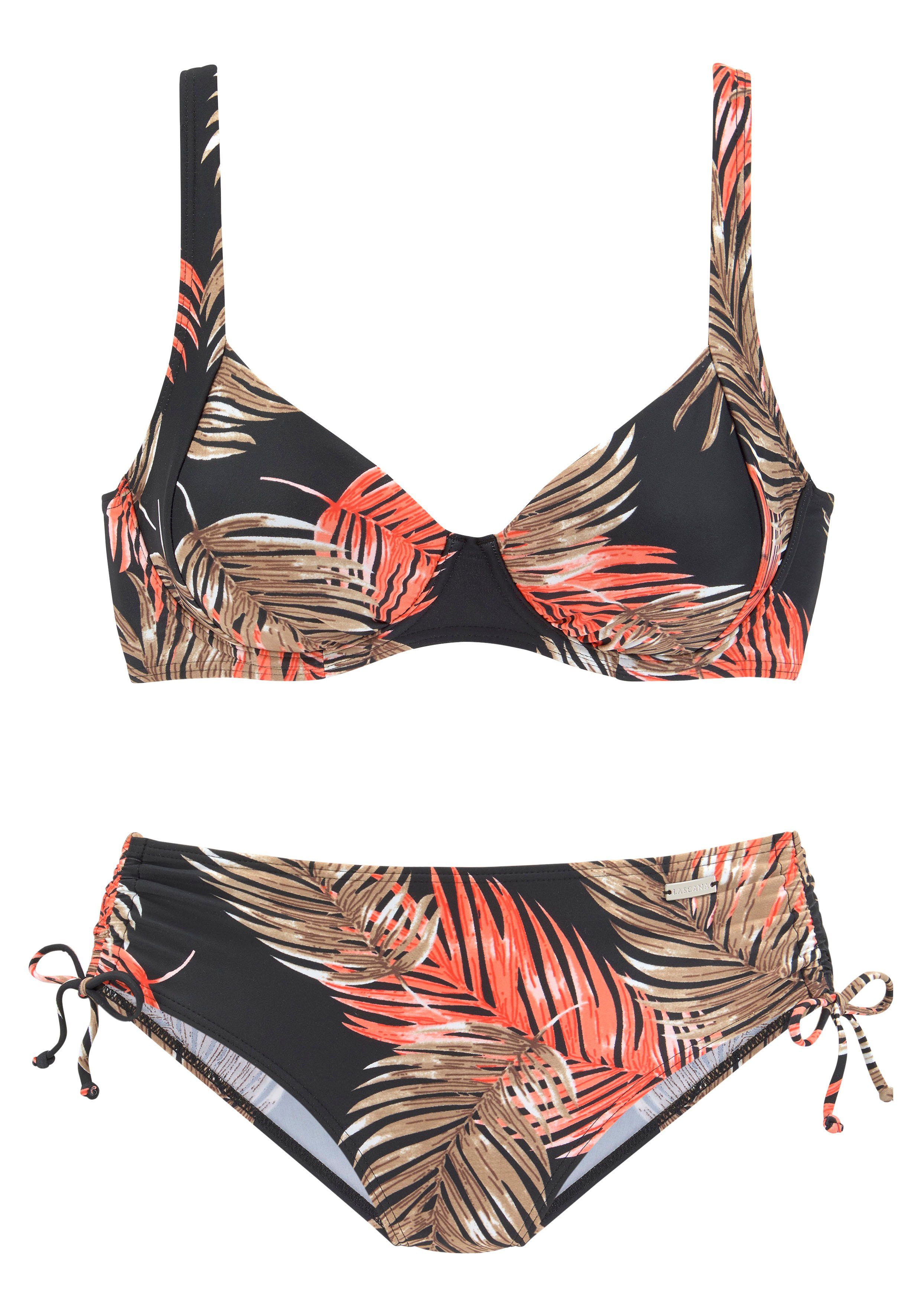 LASCANA Bügel-Bikini mit plakativem Blätter-Print günstig online kaufen