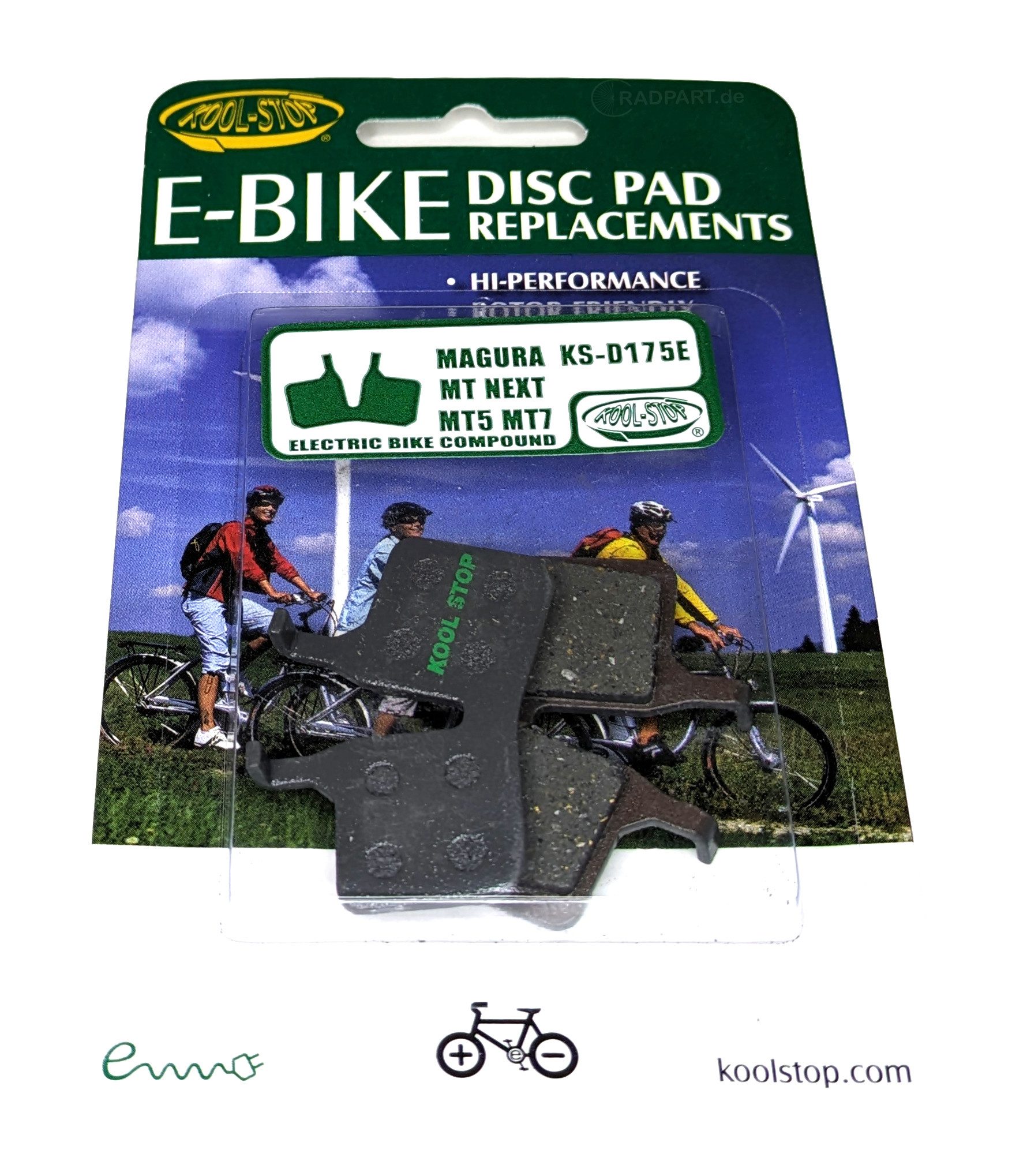 Kool Stop Bremsbelag Kool-Stop E-Bike Bremsbeläge KS-D175E für Magura MT NEXT MT7 MT5