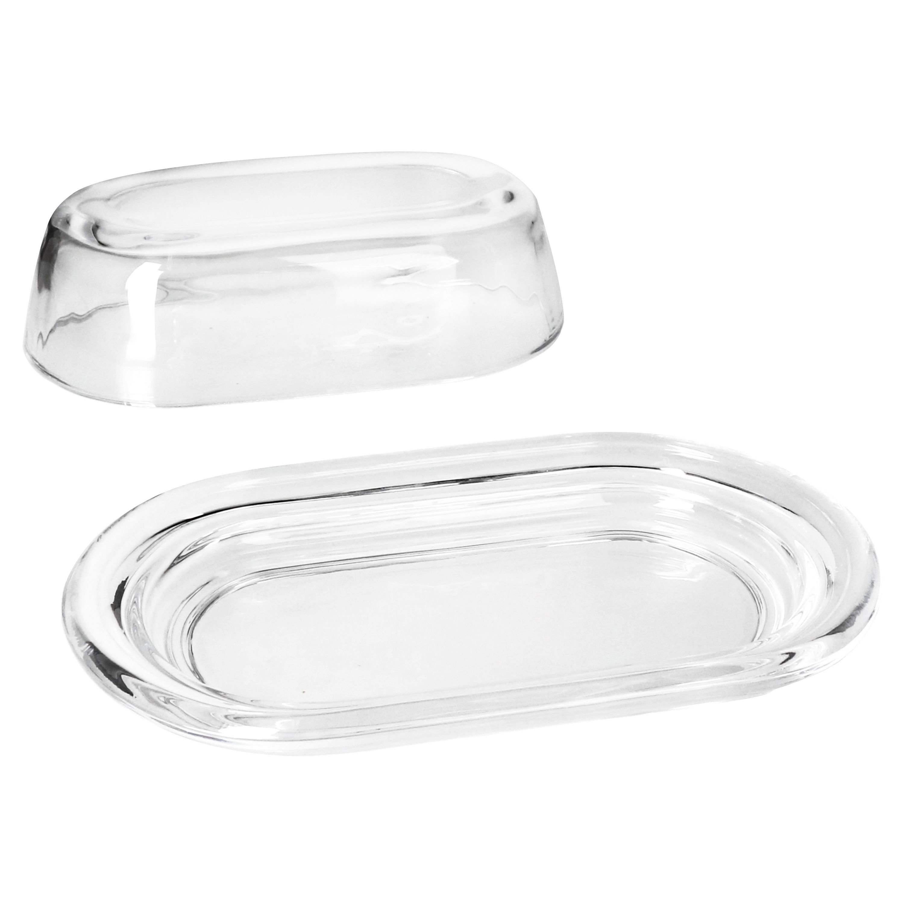 MamboCat Butterdose Gourmet Butterdose mit Deckel aus Glas für 250g Butter-Schale Glocke, Glas – Bild 2 von 5
