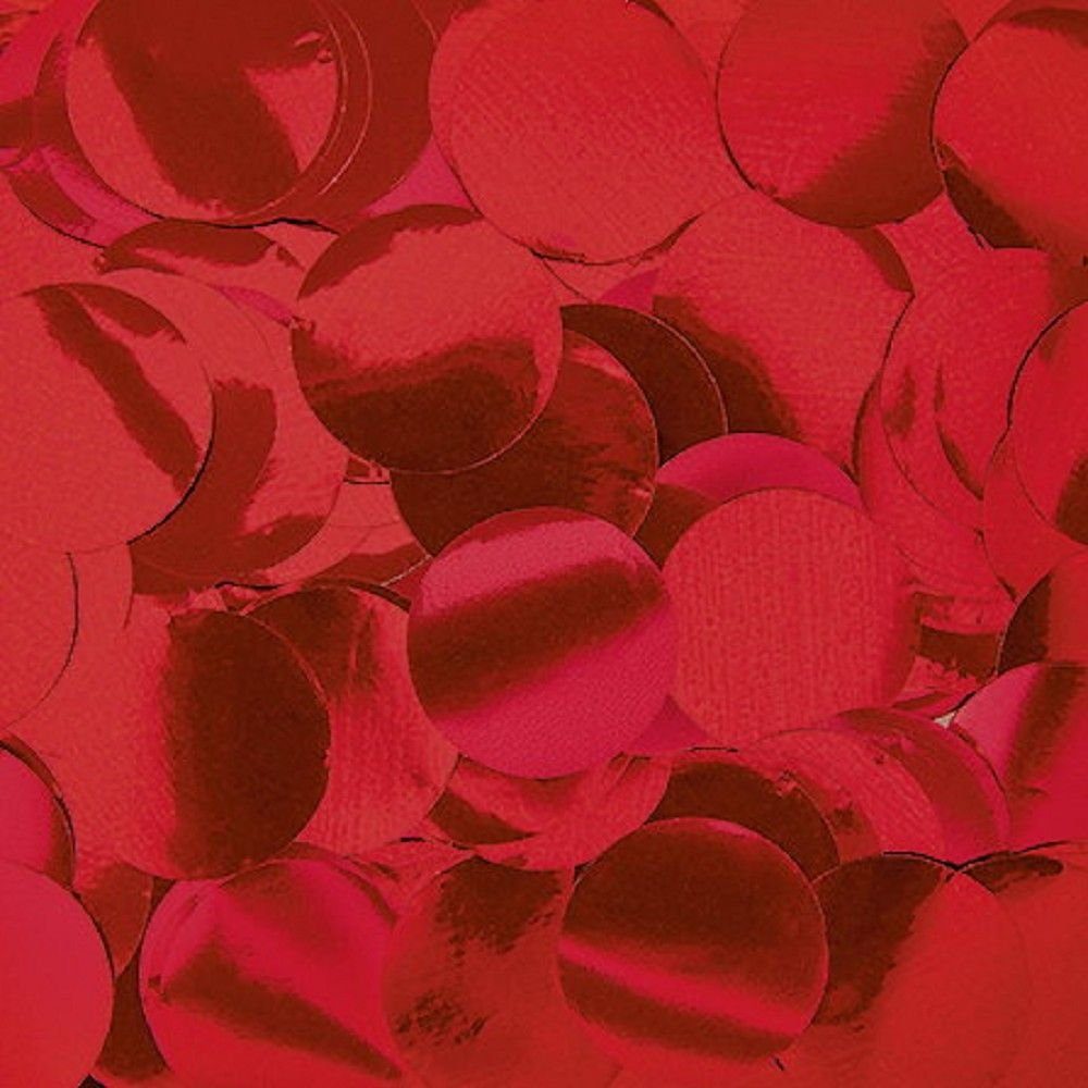 Bunt cm Groß 2 Konfetti - Glänzend Kreise Luftballonwelt Konfetti 75 Konfetti Glänzendes Gramm, Punkte Rot