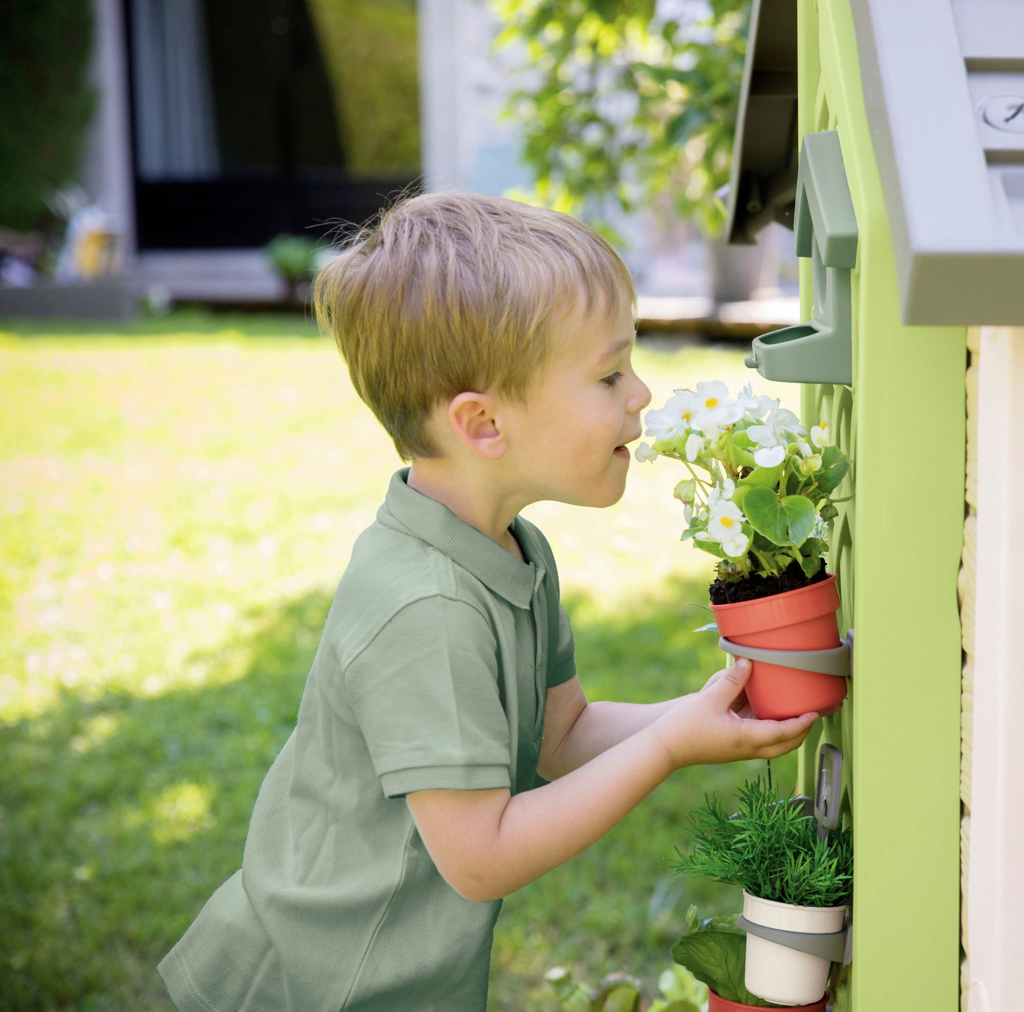Smoby Spielhaus Smoby Life Garten, Made in Europe