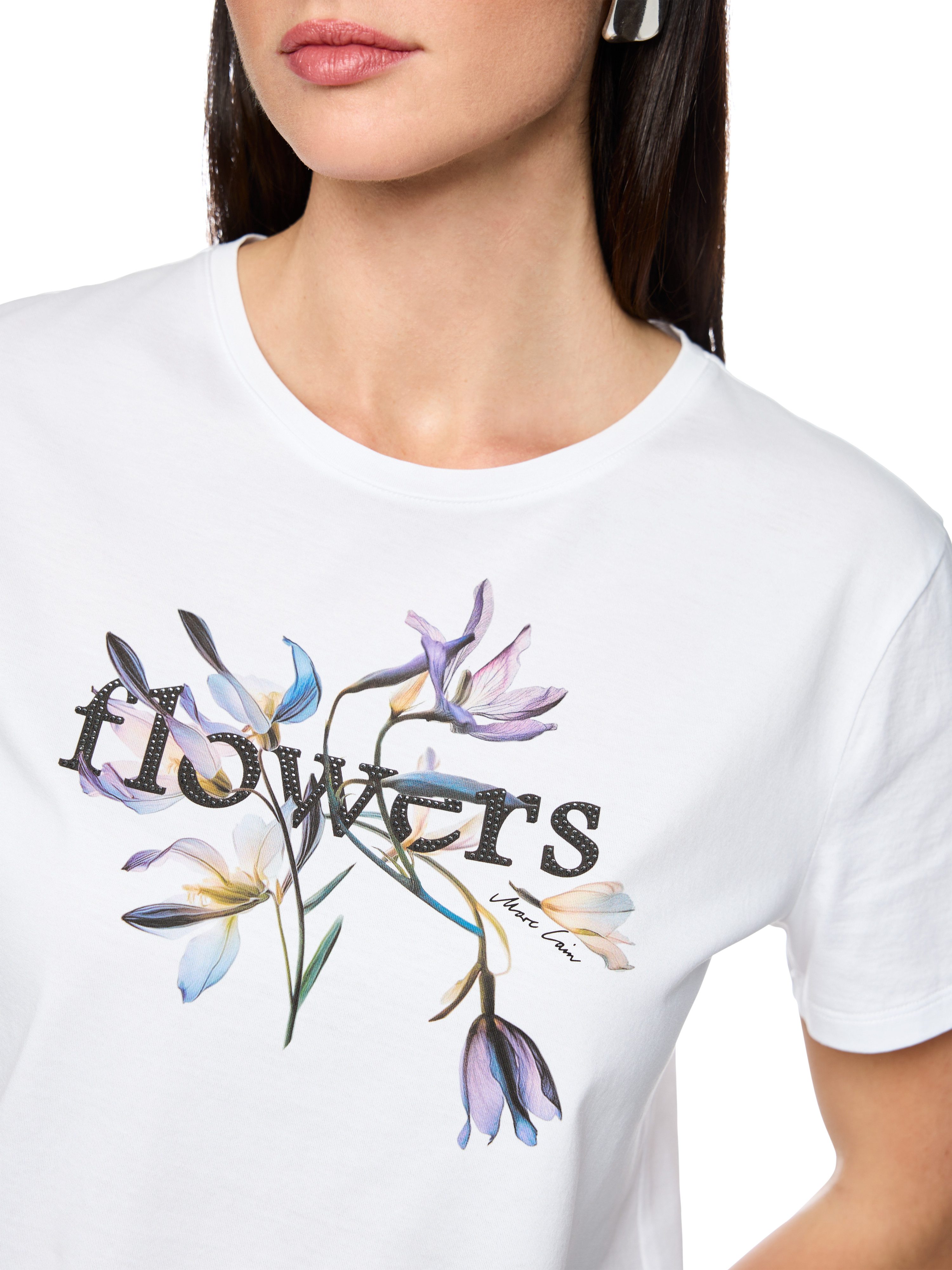 Marc Cain T-Shirt Serene Hues Premium Damenmode mit Aufdruck, Rundhals günstig online kaufen