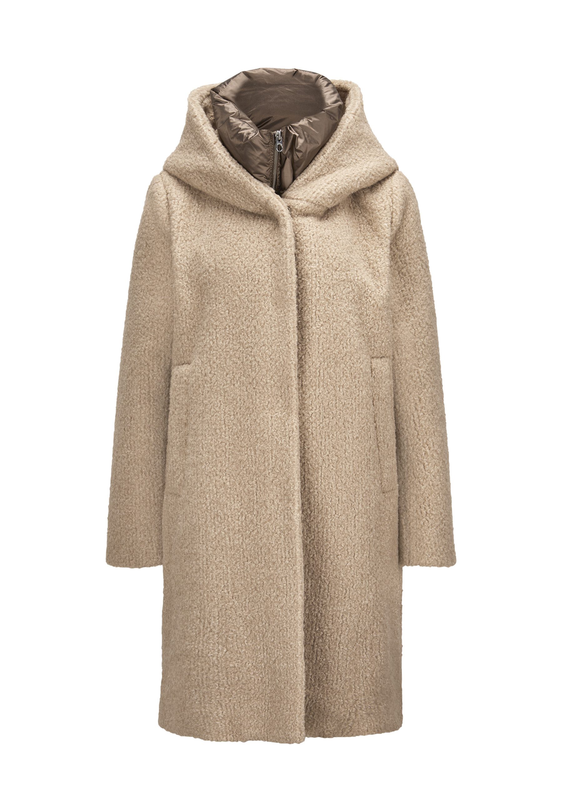 Milestone Fellimitatmantel MSVenus shine Damen normale Passform