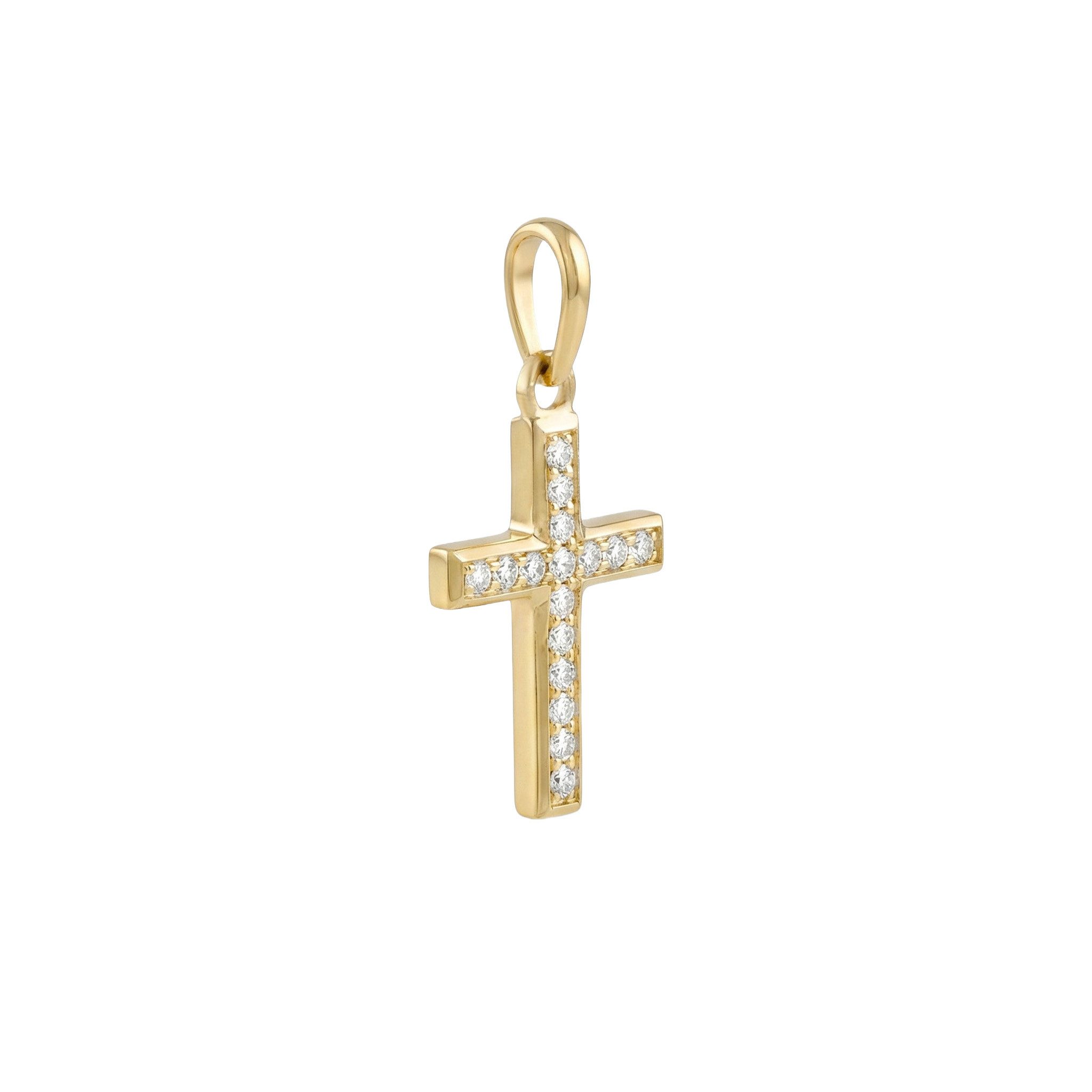 Amor Kettenanhänger Kreuz (No information), 375 Gold Unisex Schmuck - 2034133
