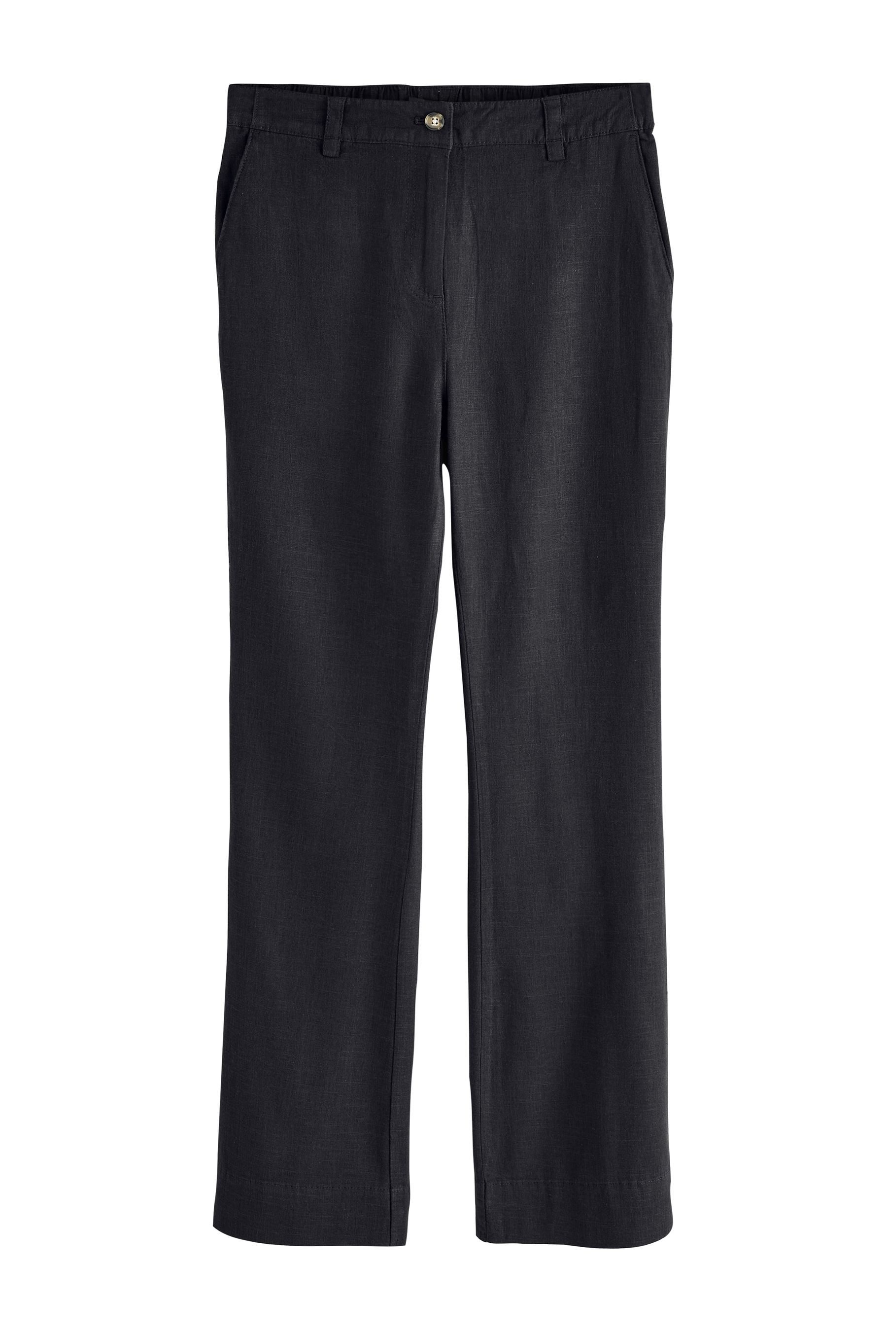 Next Schlaghose Elegante Hose mit ausgestelltem Bein, Kurzgröße (1-tlg)
