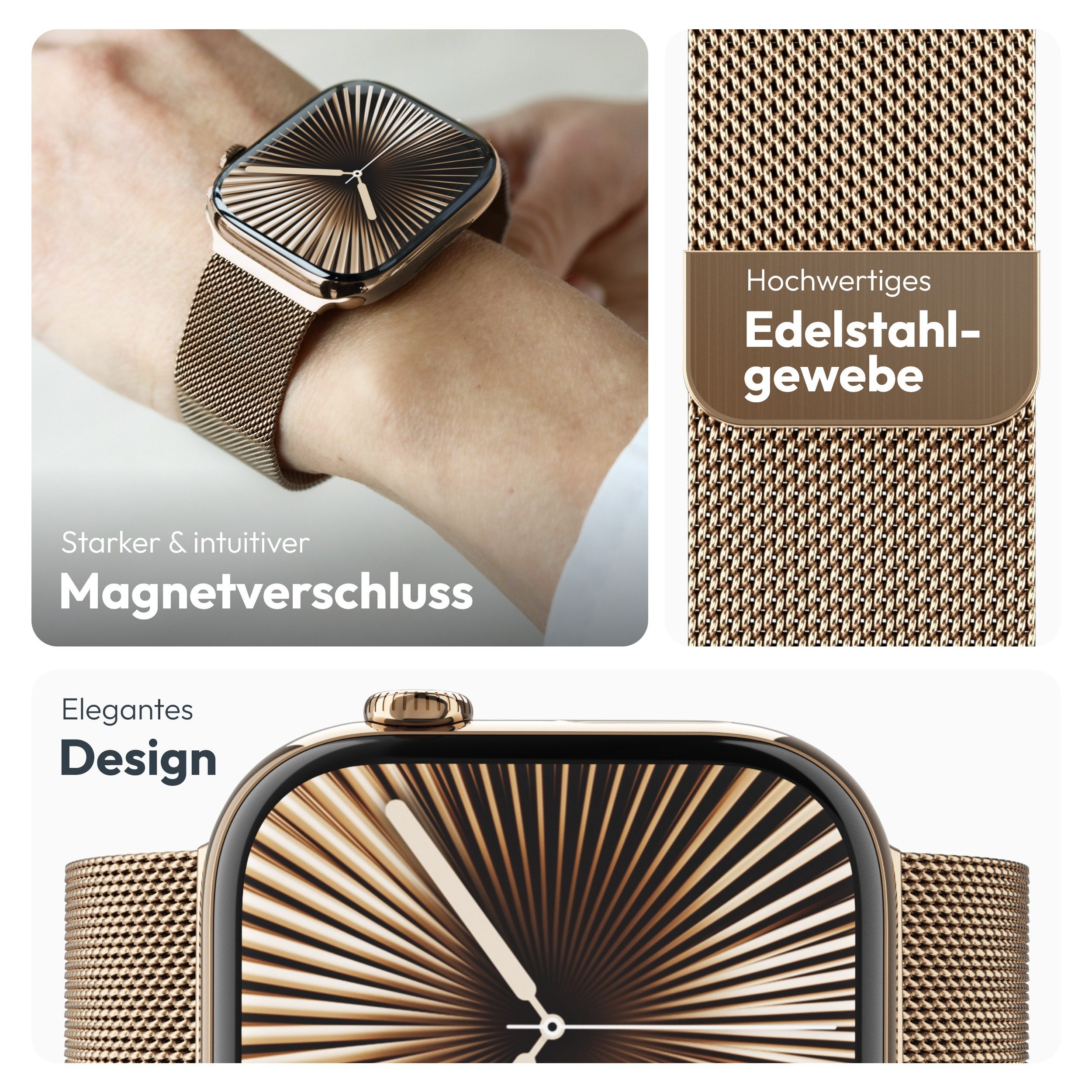 VONMÄHLEN Smartwatch-Armband Milanese Loop 2