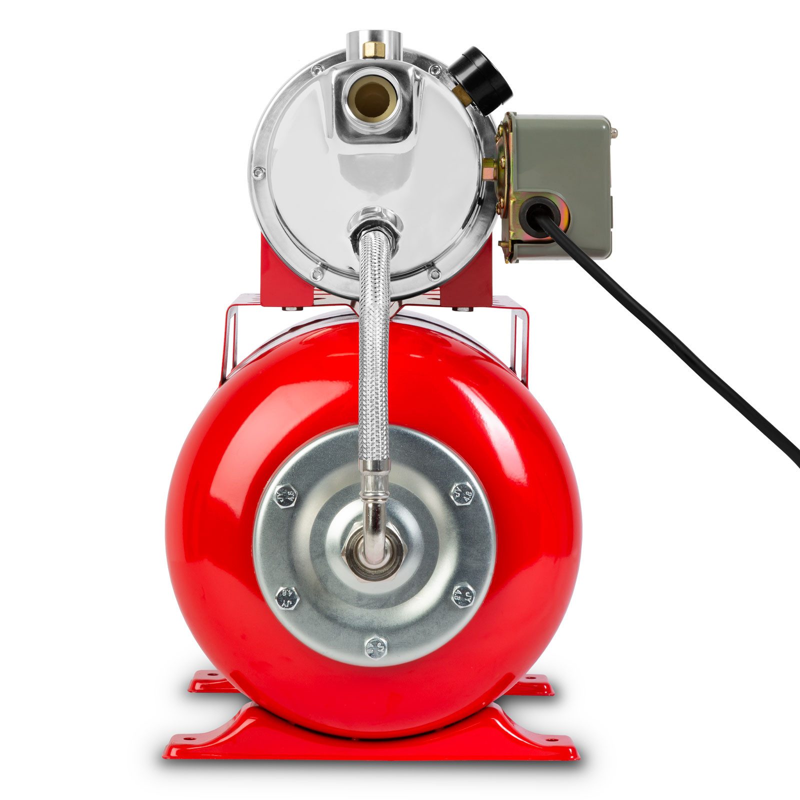 EBERTH Hauswasserwerk Hauswasserwerk 3600 L/h Förderleistung, 750W, Pumpe mit Druckschalter für Automatikbetrieb, 9 m Ansaughöhe – Bild 4 von 5
