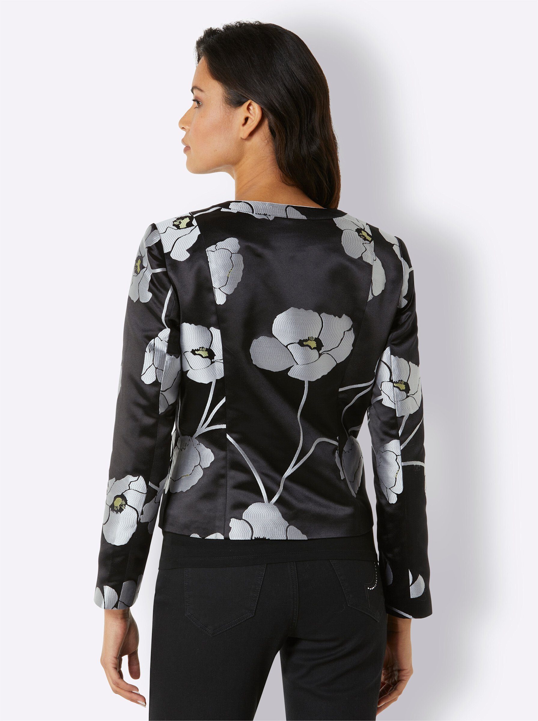 CREATION L PREMIUM Kurzblazer "Polyester-Seiden-Blazer" günstig online kaufen