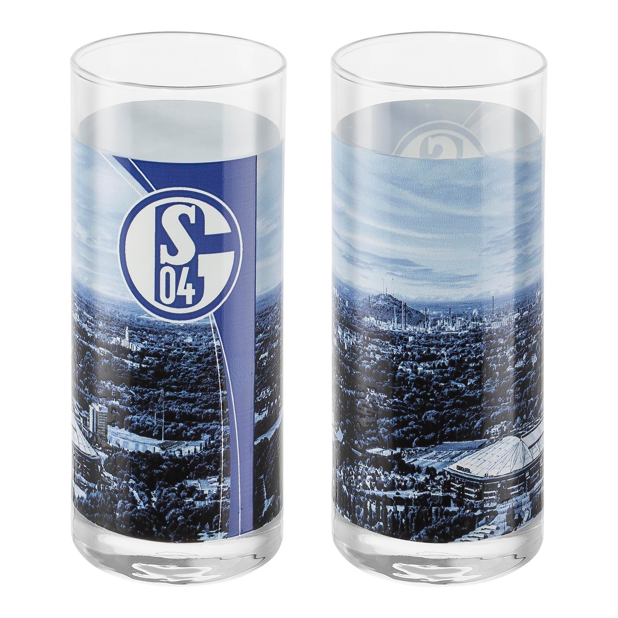 FC Schalke 04 Glas Glas 2er-Set, 2-tlg., Glas