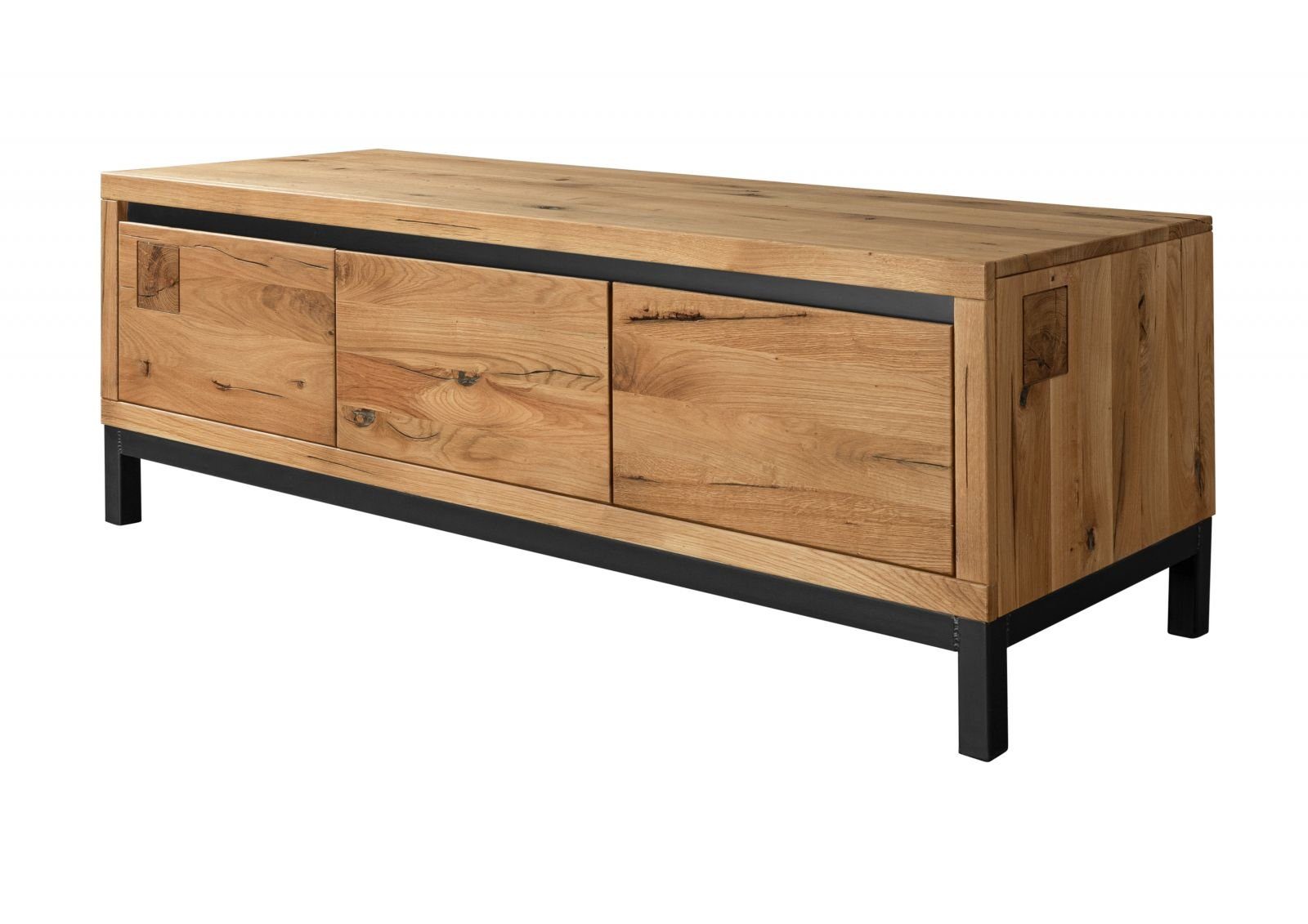 Massivmoebel24 TV-Board (TV-Board Wildeiche 153x55x54 natur günstig online kaufen
