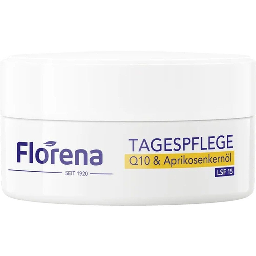 Florena Tagescreme Florena Q10 & Aprikosenkernöl LSF 15 Gesichtscreme