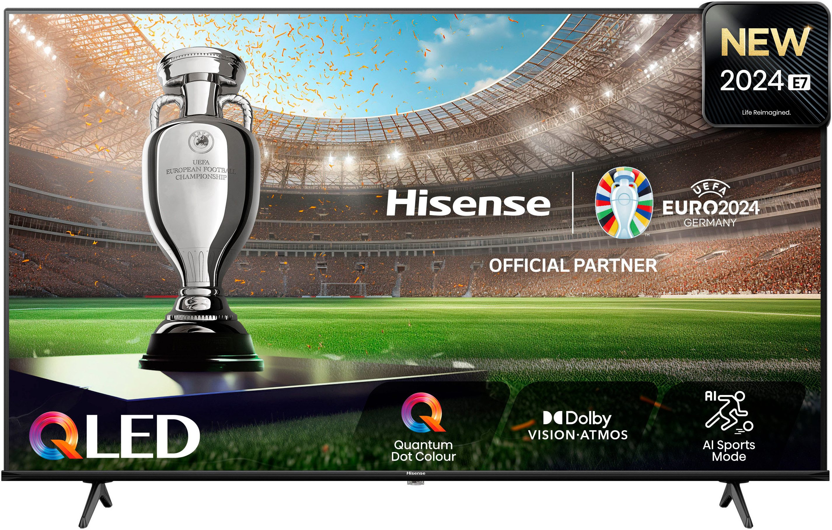 Hisense 50E77NQ QLED-Fernseher (127 cm/50 Zoll, 4K Ultra HD, Smart-TV, 4K UHD, QLED)