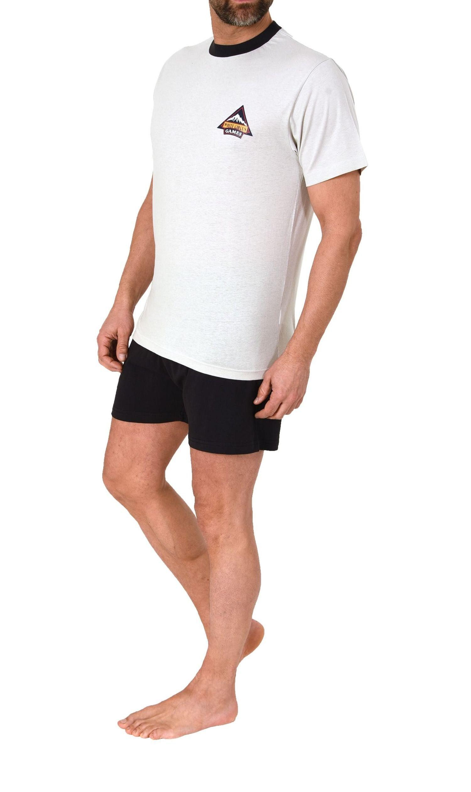 Normann Pyjama Normann Herren Schlafanzug kurzarm Shorty Pyjama
