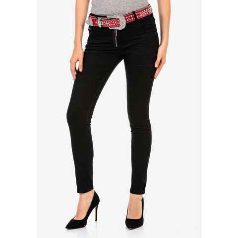 Cipo & Baxx Slim-fit-Jeans in figurbetontem Slim Fit-Schnitt