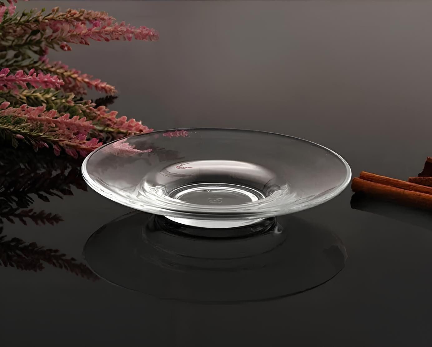 Pasabahce Tassenuntersetzer Linka-54621, Set, 6-tlg., Stilvolle Ergänzung: Pasabahce Unterteller 6er Set für Ihre Teegläser