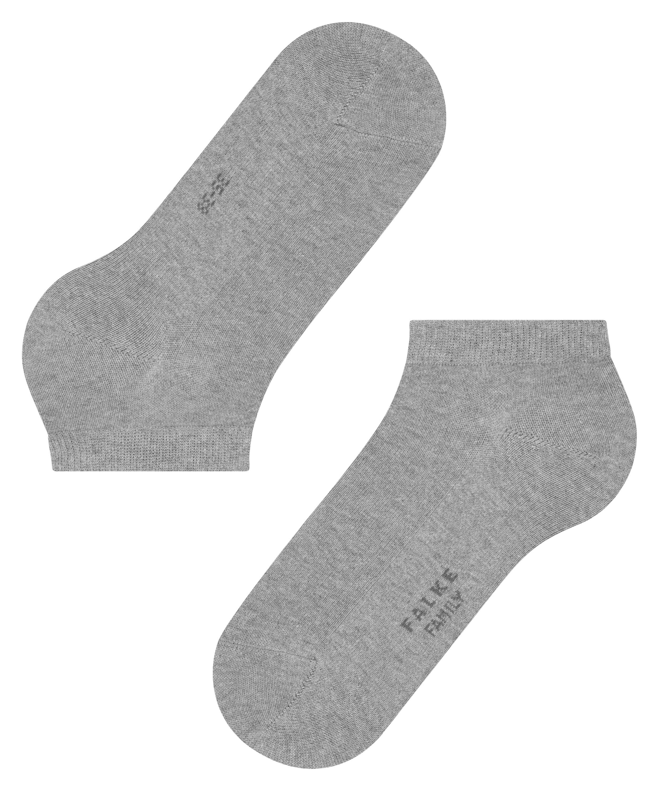 FALKE Sneakersocken Family mit nachhaltiger (3399) Baumwolle (1-Paar) greymix