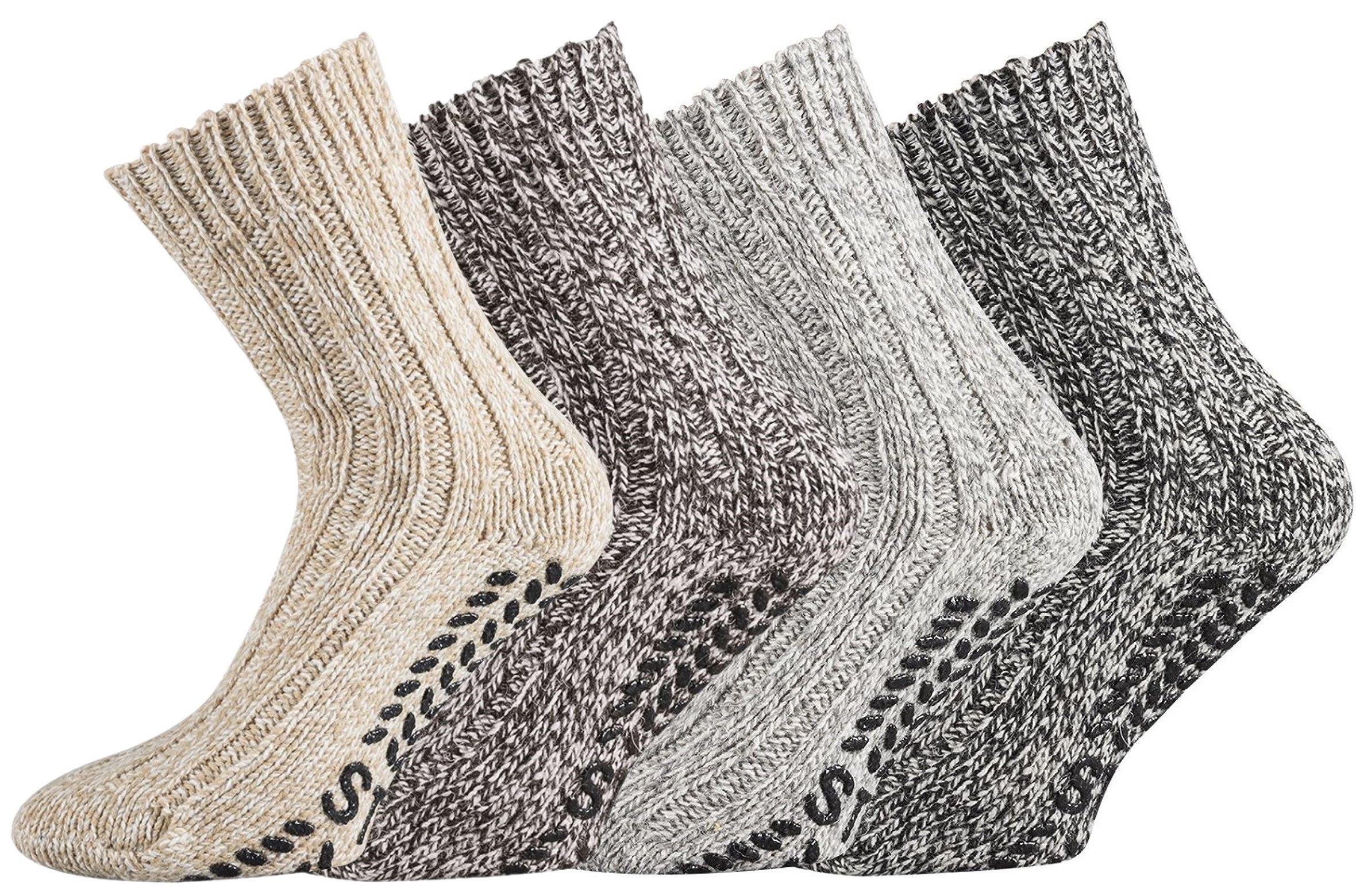 FussFreunde ABS-Socken 4 Paar superweiche ABS-Norwegersocken, mit Schafwoll günstig online kaufen