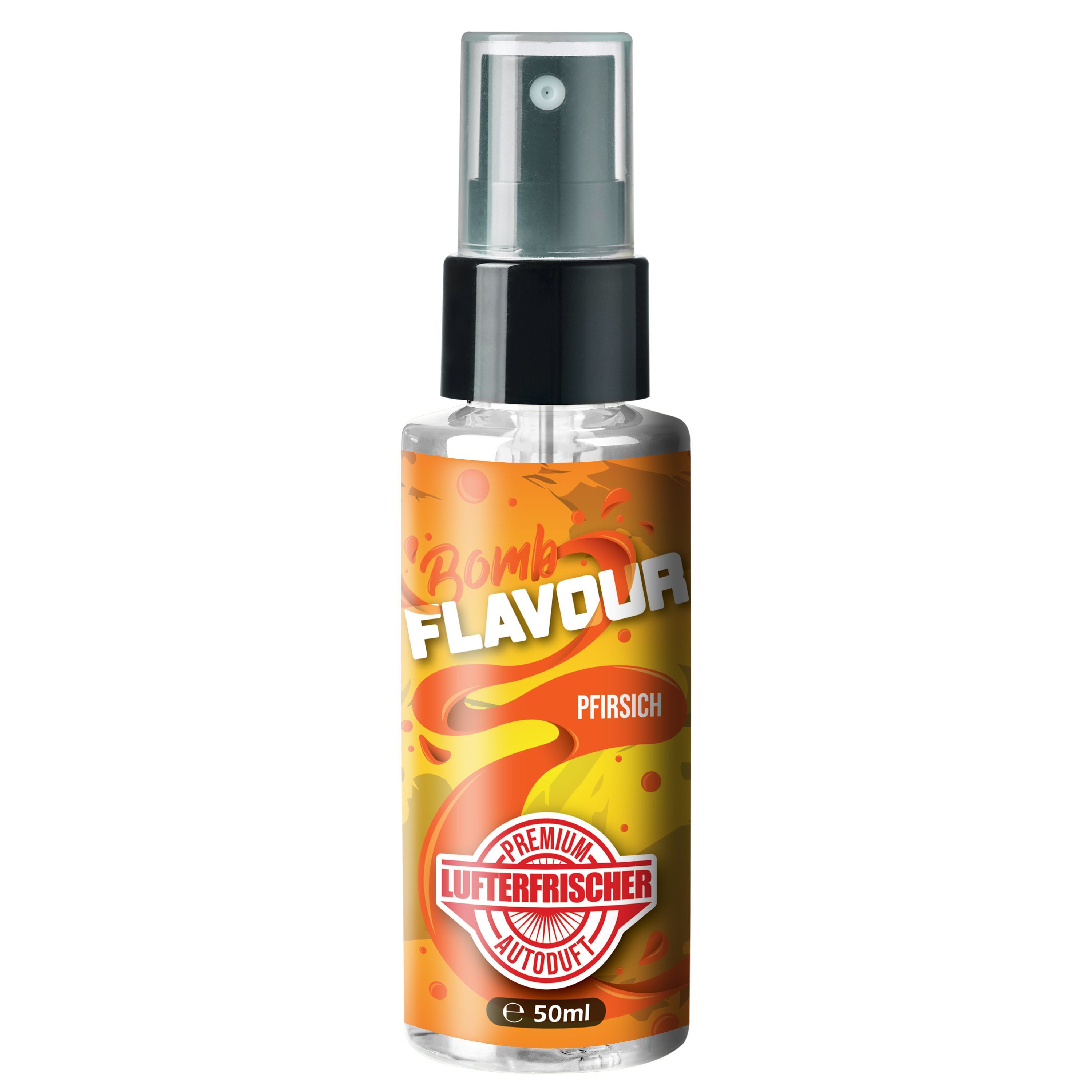 Innenraum ShinyChiefs Bomb Flavour Pfirsich Autoduft 50ml Lufterfrischer Duftöl (1-St)