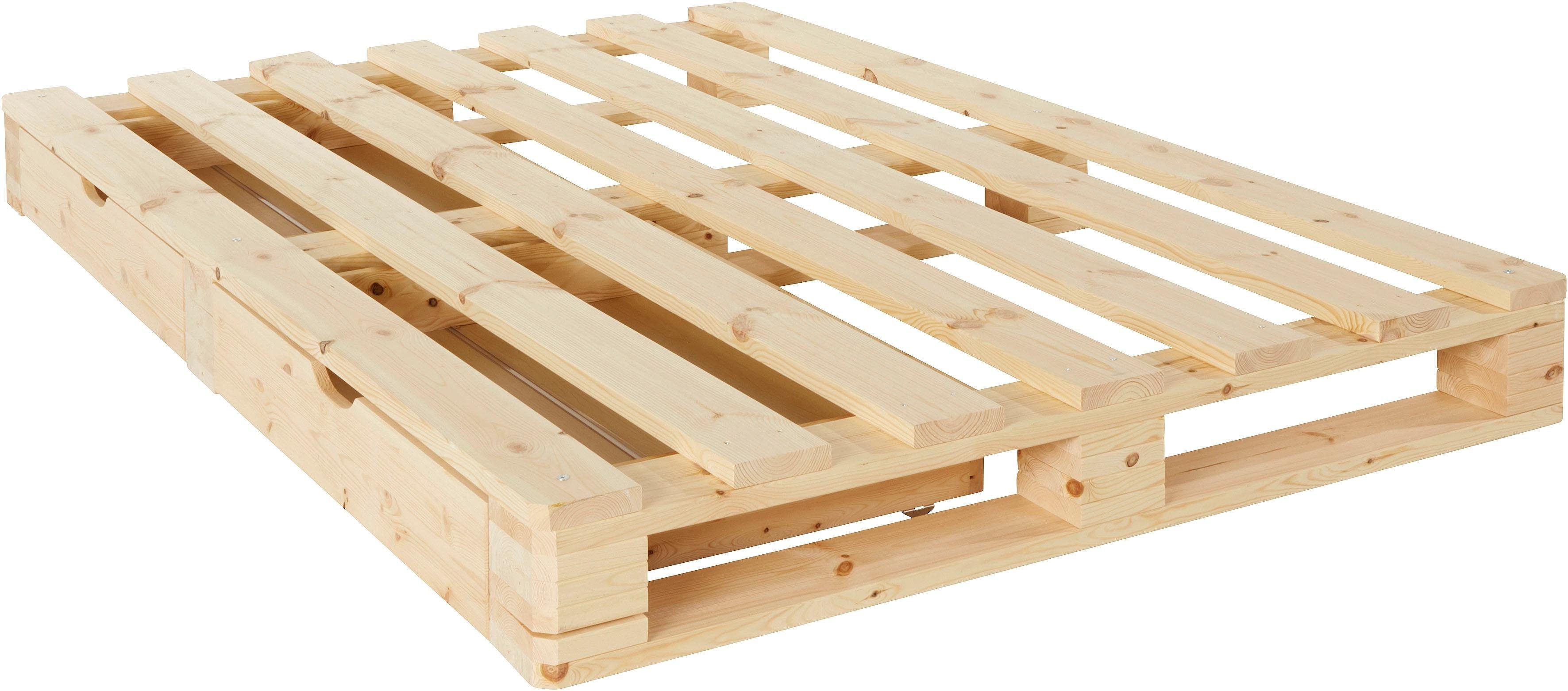 OTTO home Palettenbett "ALASCO " BESTSELLER! Mit Schublade, zertifiziertes Massivholz, erweiterbar zum Doppel- oder Familienbett. Reduzierter Preis € 249,99. Unverbindliche Preisempfehlung € 326,99