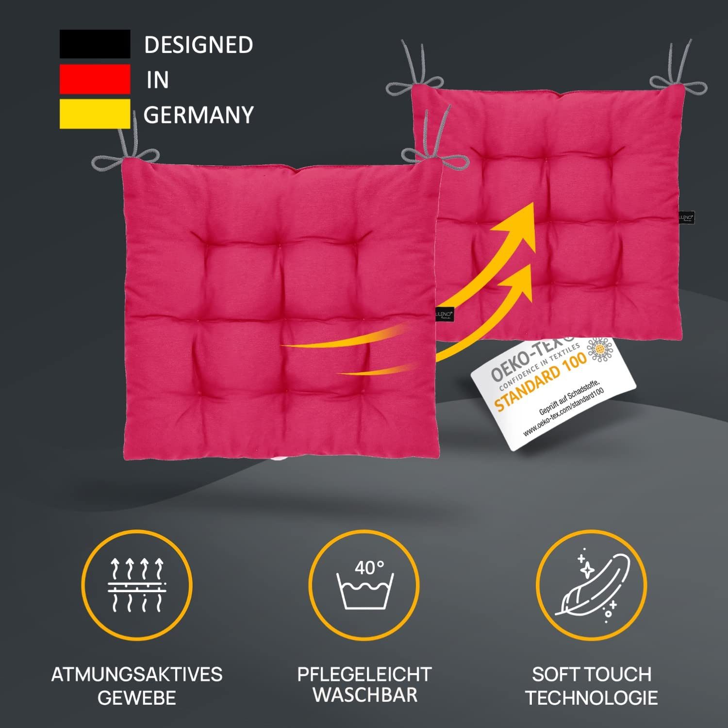 LILENO HOME Stuhlkissen Sitzkissen für Gartenstuhl, günstig online kaufen