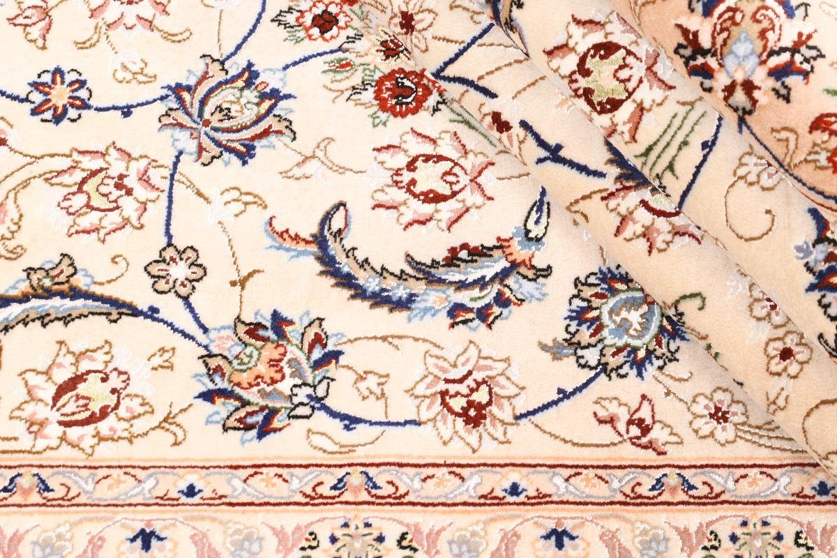Orientteppich Isfahan Trading, Höhe: Nain Seidenkette 157x237 rechteckig, mm 6 Handgeknüpfter Orientteppich