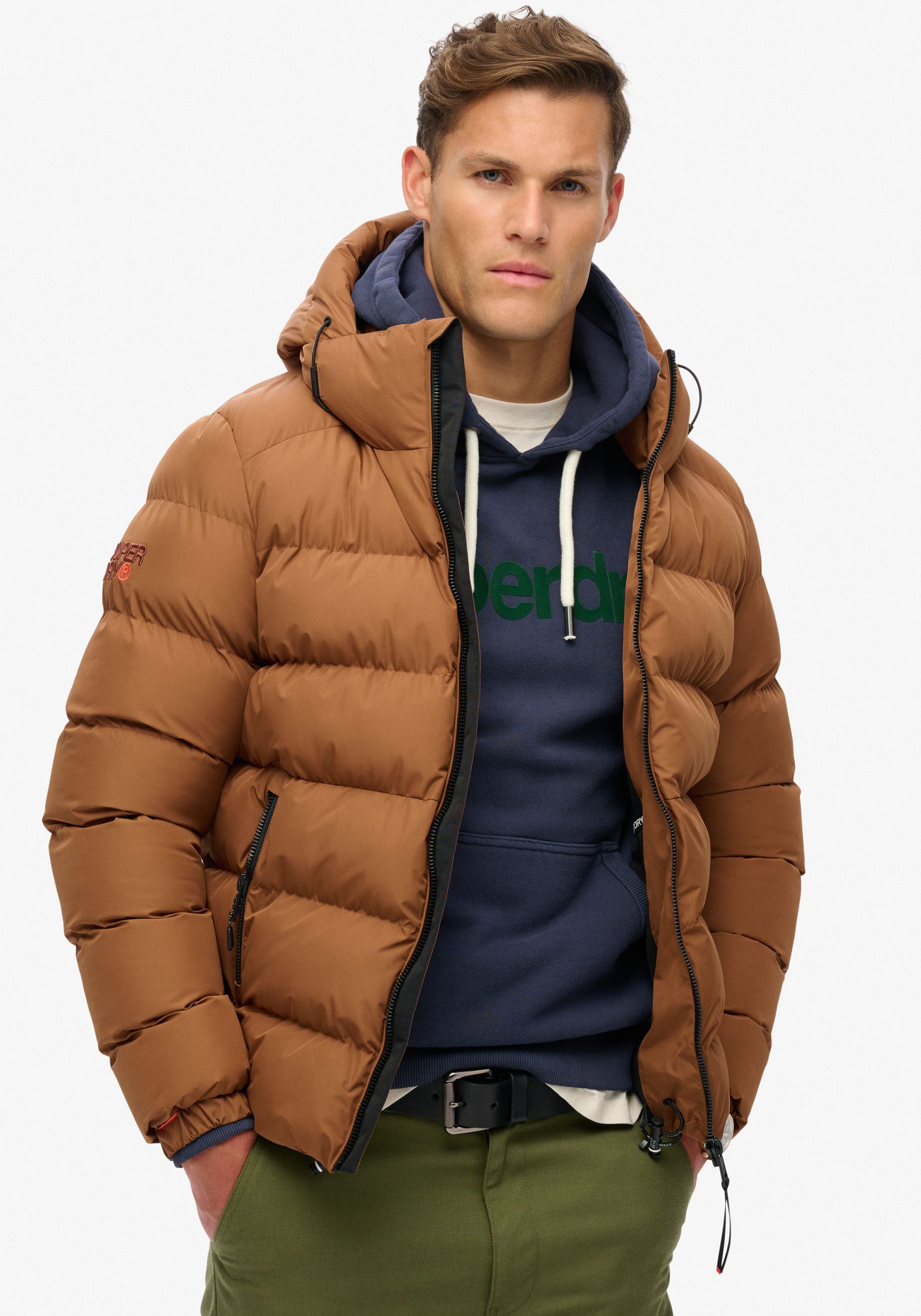 Superdry Steppjacke HOODED SPORTS PUFFER JACKET