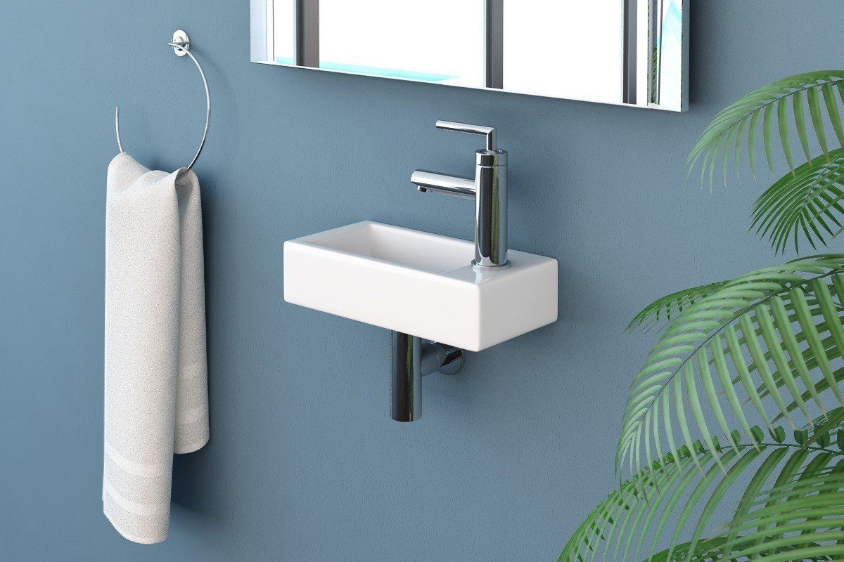 NEG Waschbecken NEG Hänge-Waschbecken Uno41H extra klein mit Monta (41H), M günstig online kaufen