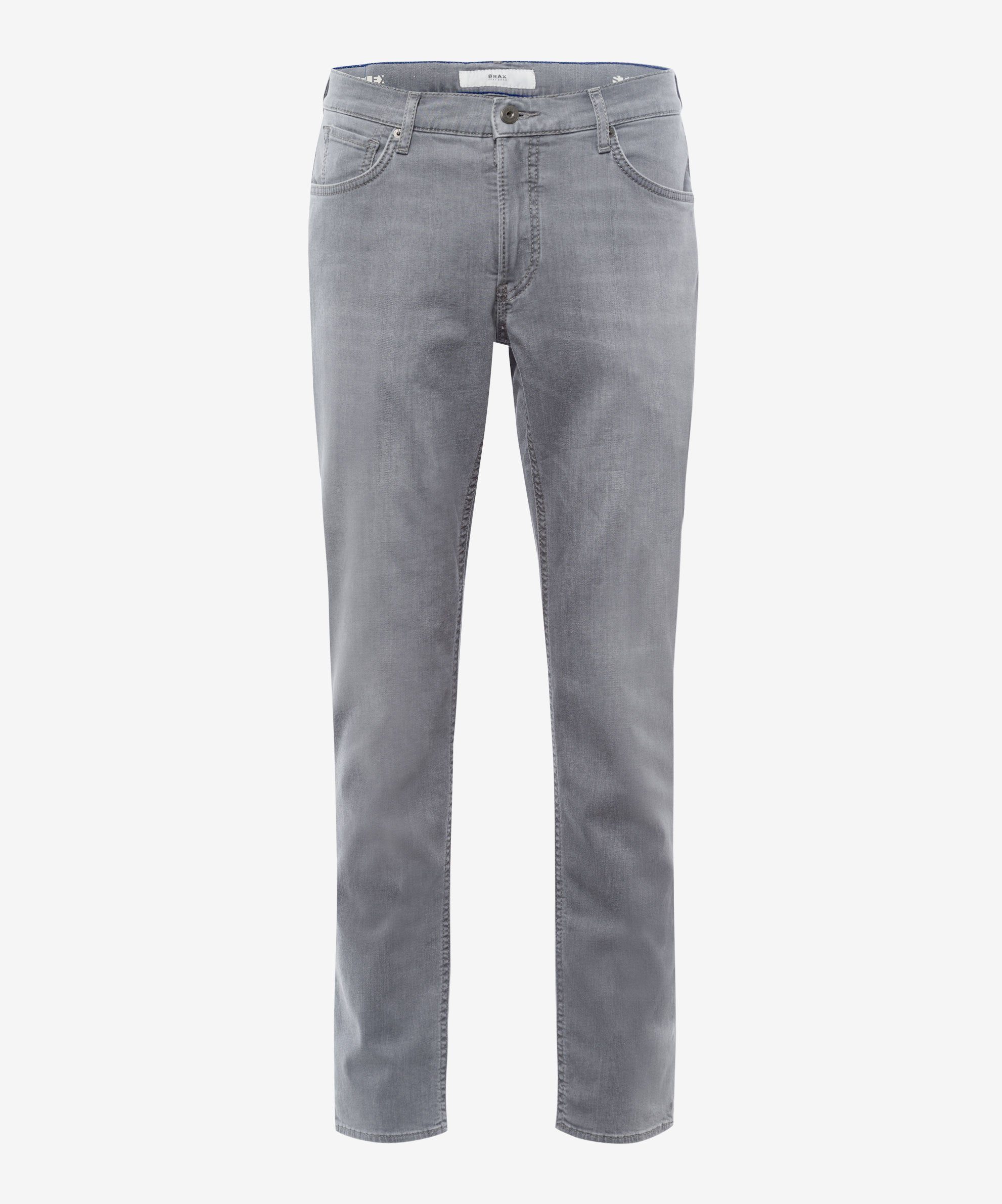 Brax 5-Pocket-Jeans Grey Light und Chuck Summer elastisch Denim, Light soft
