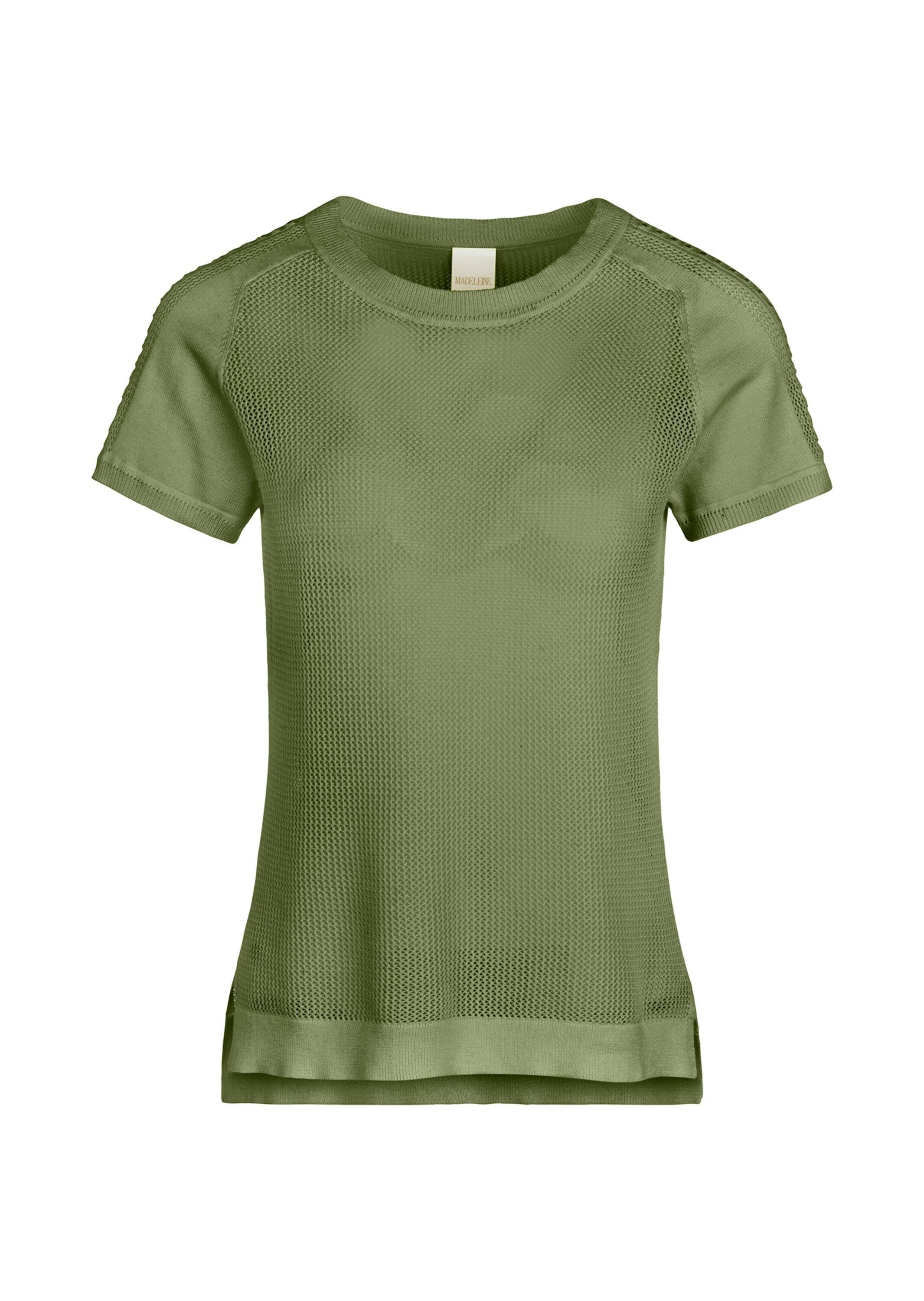 MADELEINE Strickpullover Netzpullover aus Supima-Baumwolle