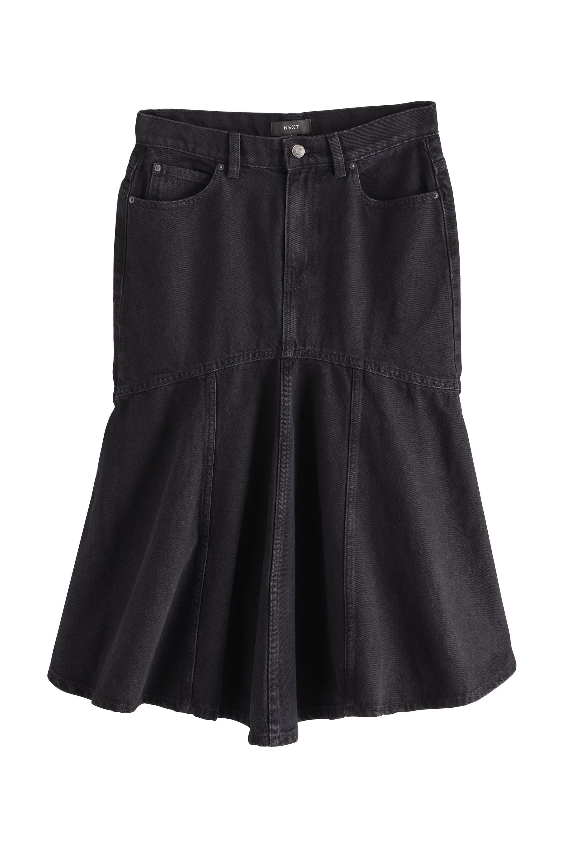 Next Midirock Hintern längerer Jeansrock Midirock 100% Baumwolle (1-tlg) günstig online kaufen