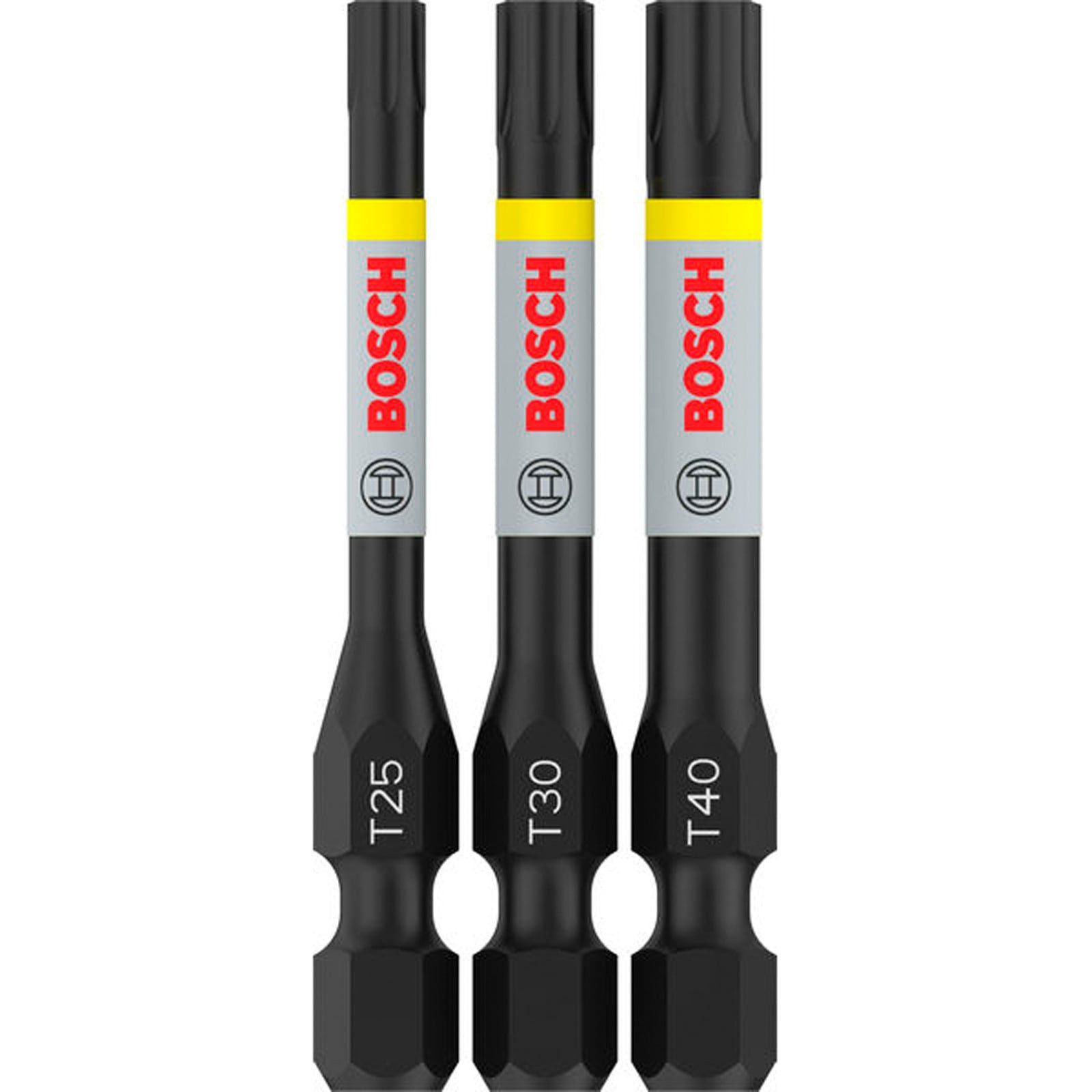 BOSCH Bit-Set Bosch PRO Torx Impact Bit T25 T30 T40 55 mm 3-tlg. - 2608521U55