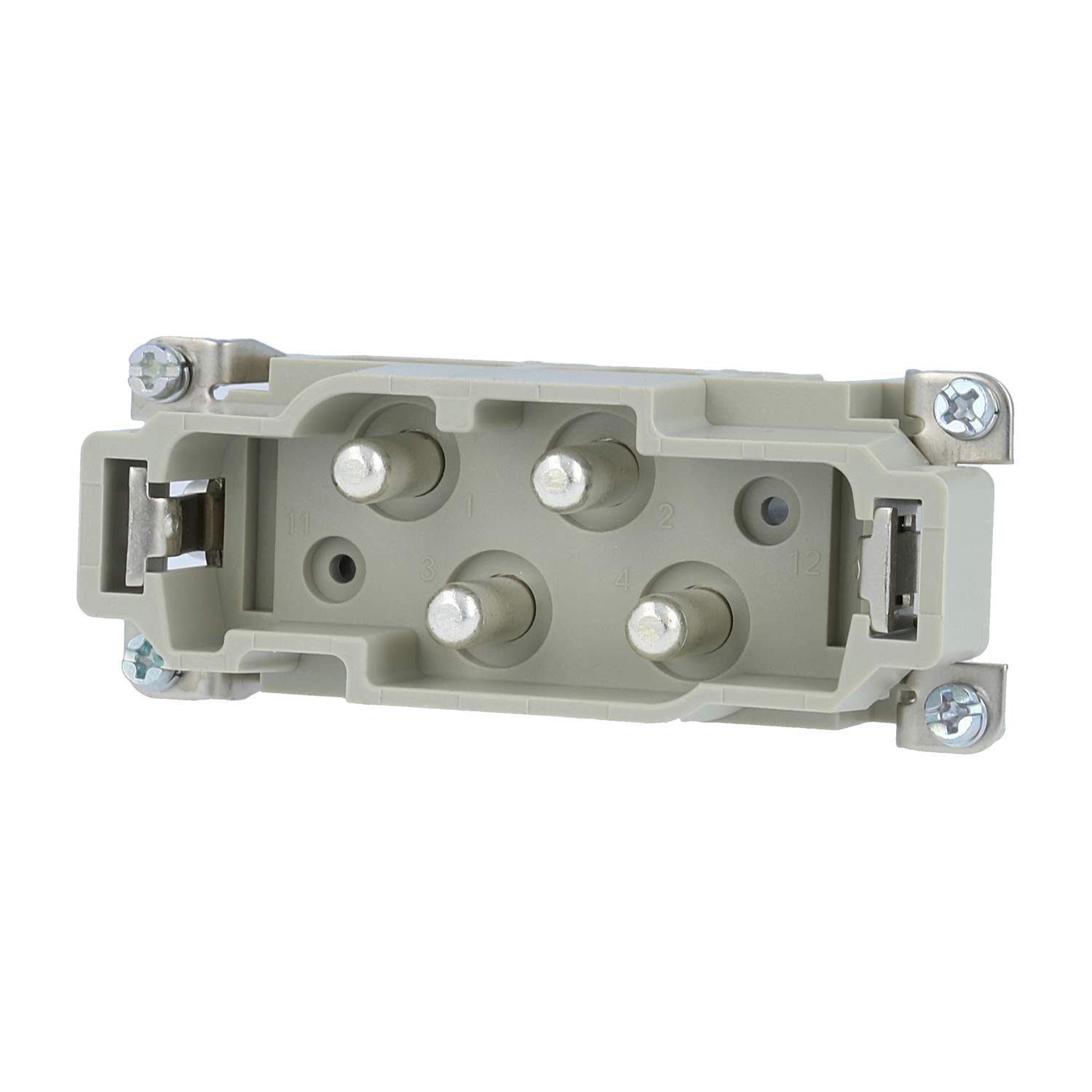 Harting DIN-Stecker Titel:Han K4/0 Stifteinsatz (M) Schraubanschluss, 4-polig+PE 830V, 80, Keine Verpackungseinheiten, Kein Mindestauftragswert