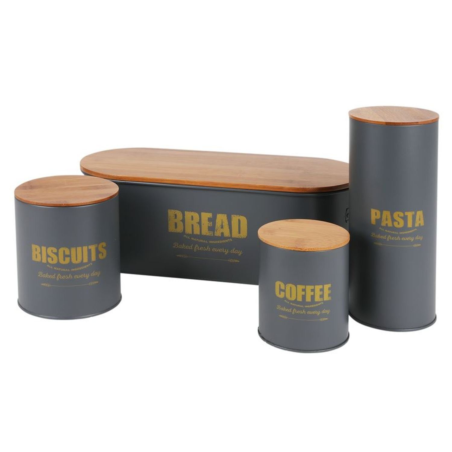 Brotbehälter Brotkorb Metall Aufbewahrungsbox 46x1, Brotkasten Vorratsdose Bread Brotkiste BURI