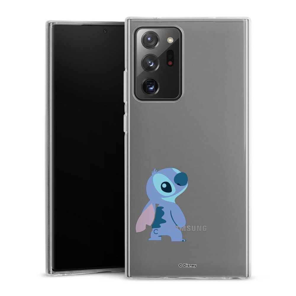 DeinDesign Handyhülle Lilo & Stitch Fanartikel Disney Stitch Smiling, Samsung Galaxy Note 20 Ultra Silikon Hülle Bumper Case