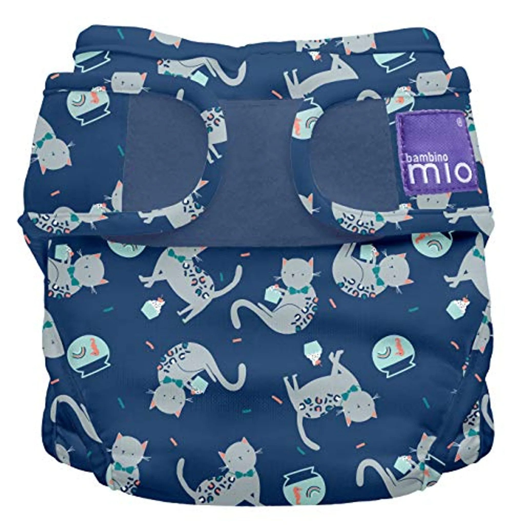 Bambino Mio Stoffwindeln Bambino Mio, mioduo Windelüberhose, Konfetti Katze, Размер 1 (9Kg)