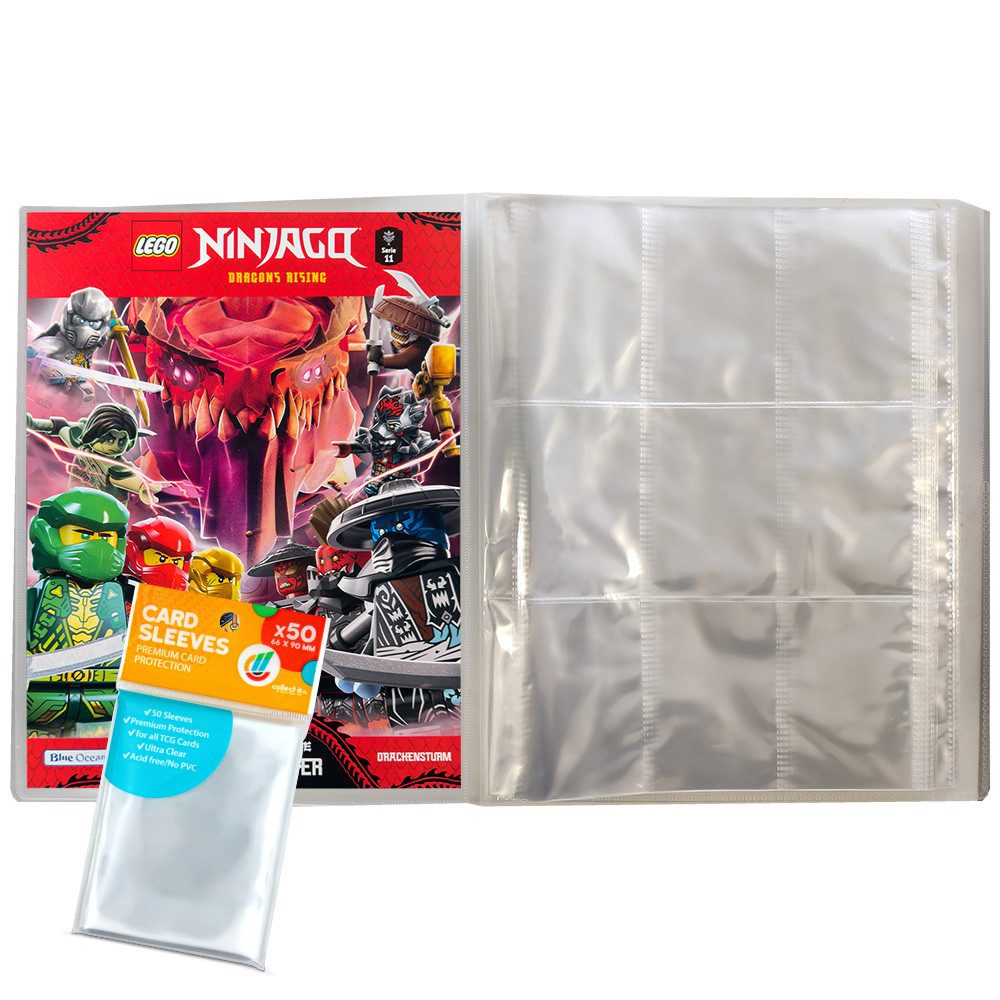 Blue Ocean Sammelkarte LEGO Ninjago Serie 11 - 1 Leere Sammelmappe + collect-it Hüllen