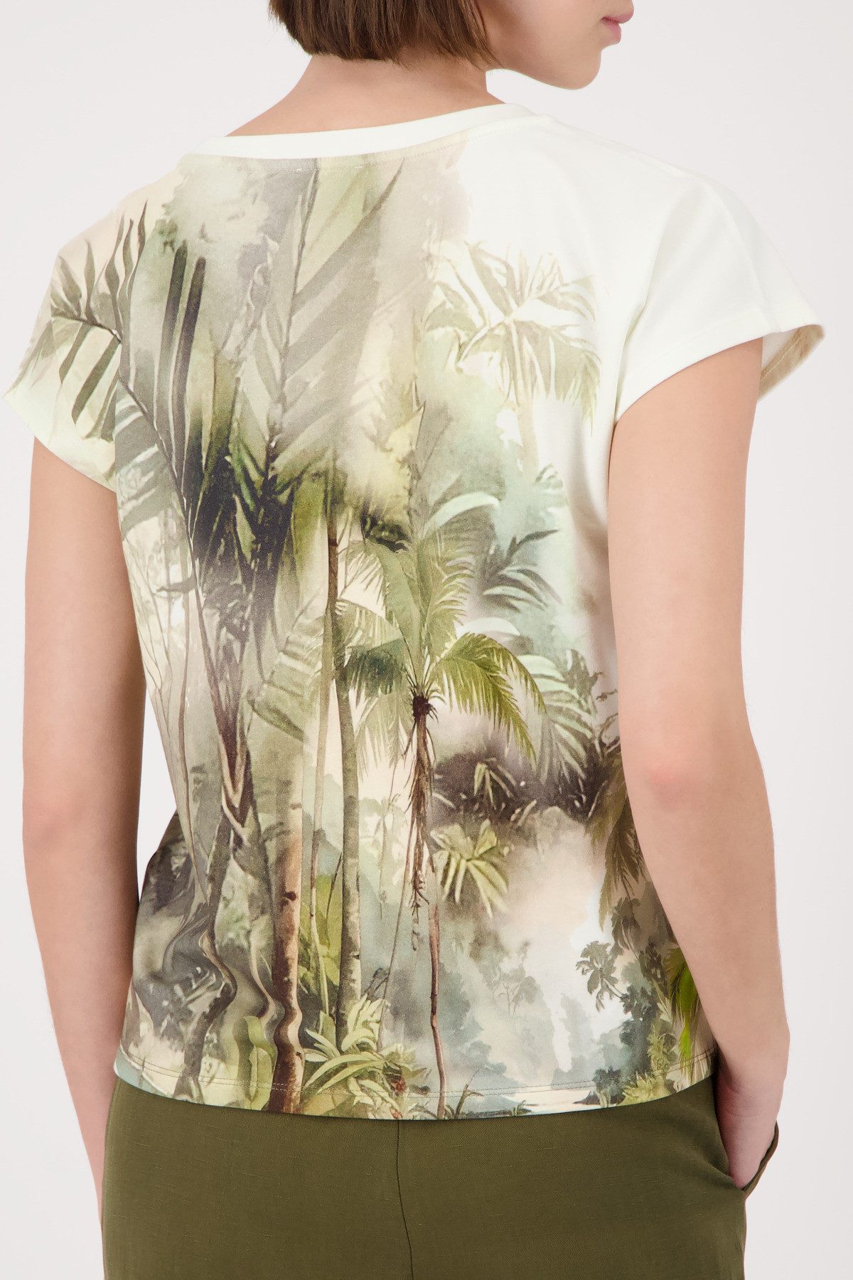 Monari T-Shirt Shirt Tropical Allover Regular fit mit tropischem Print
